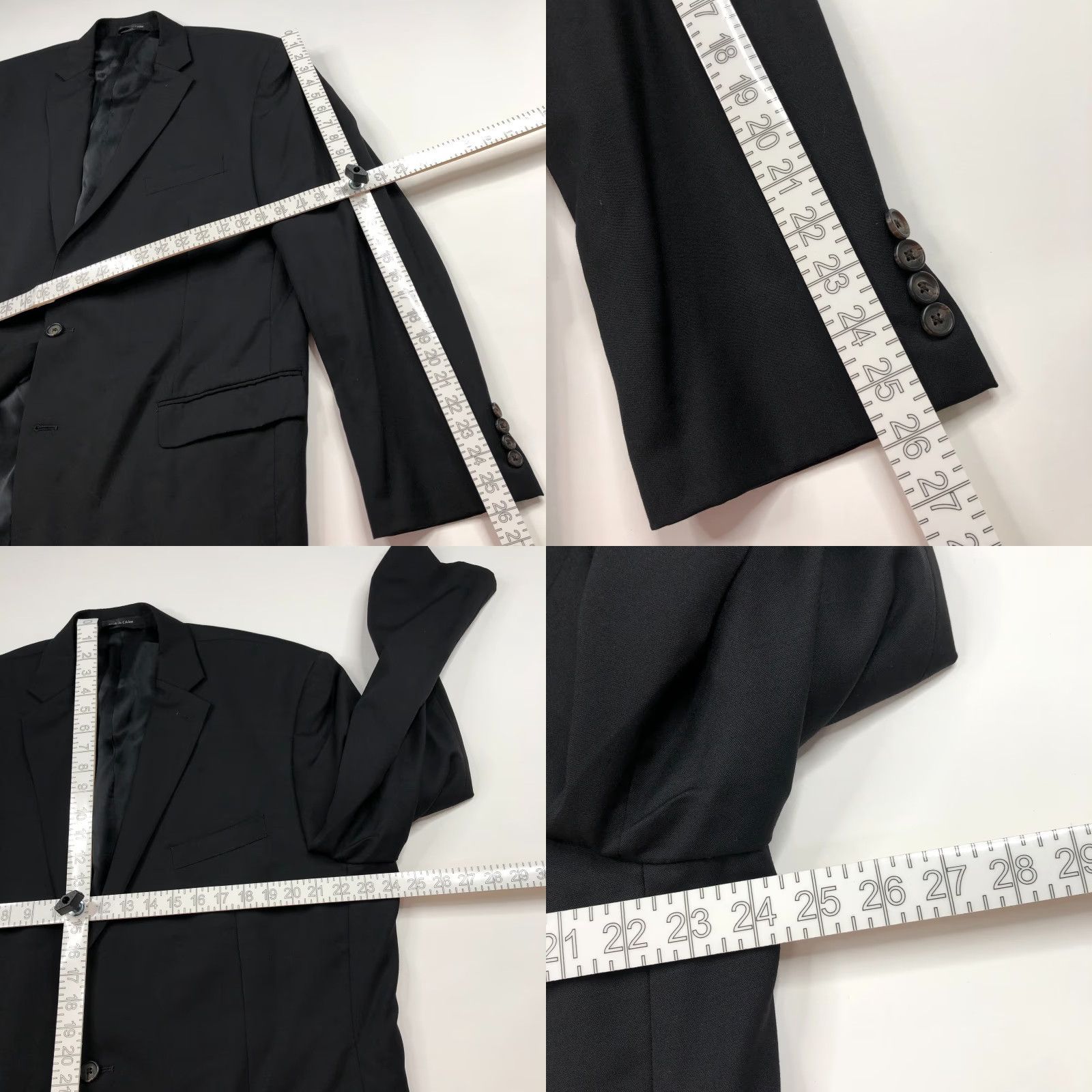 Ralph Lauren Lauren Ralph Lauren Green Label Blazer 48L Black Wool One Piece Mens Jacket Regular Fit Notch Lapel Vintage: No Size 48R - 8 Thumbnail