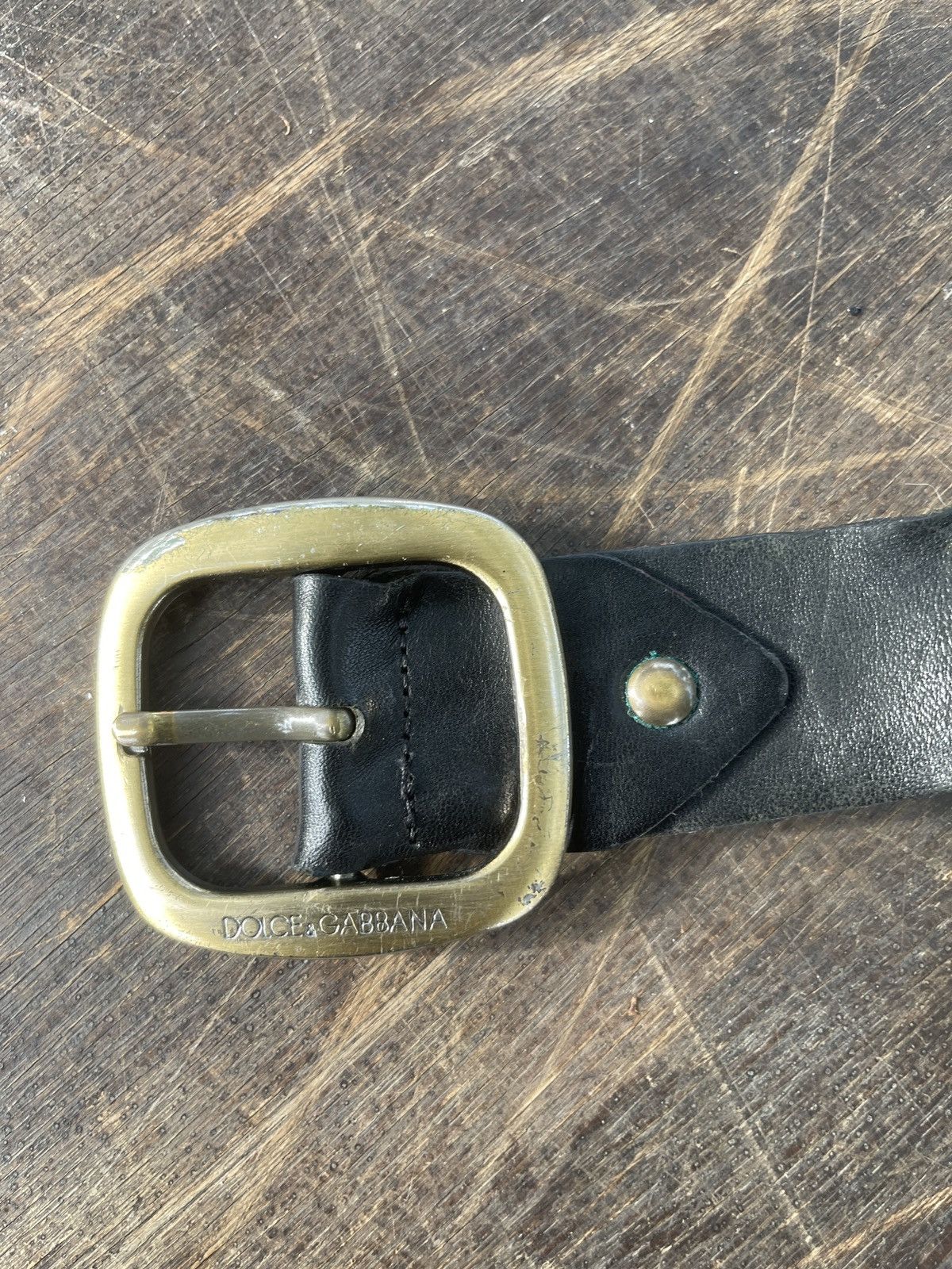 Dolce & Gabbana Rare🔥Vintage Dolce & Gabbana Leather Belt Size 34-37 Size ONE SIZE - 4 Thumbnail