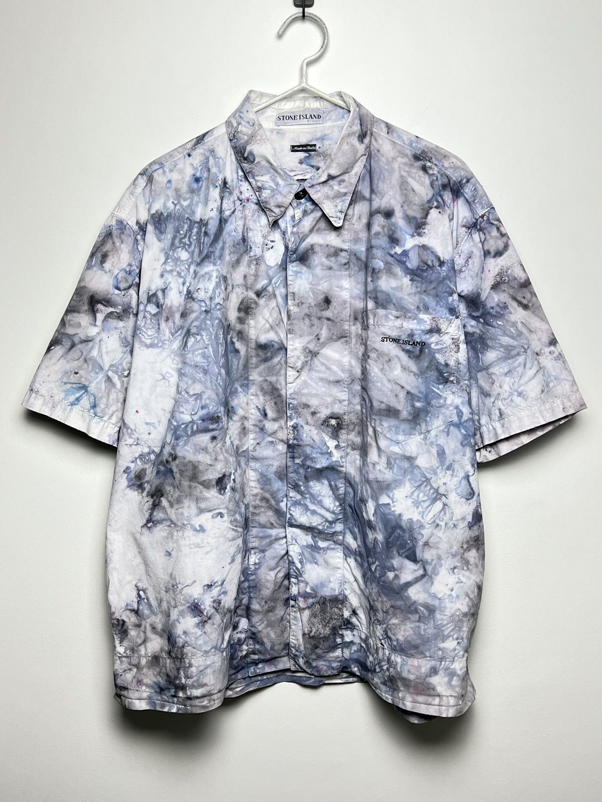 Stone Island stone island ice camo shirt y2k tie dye shirt L-Xl Size US L / EU 52-54 / 3 - 1 Thumbnail