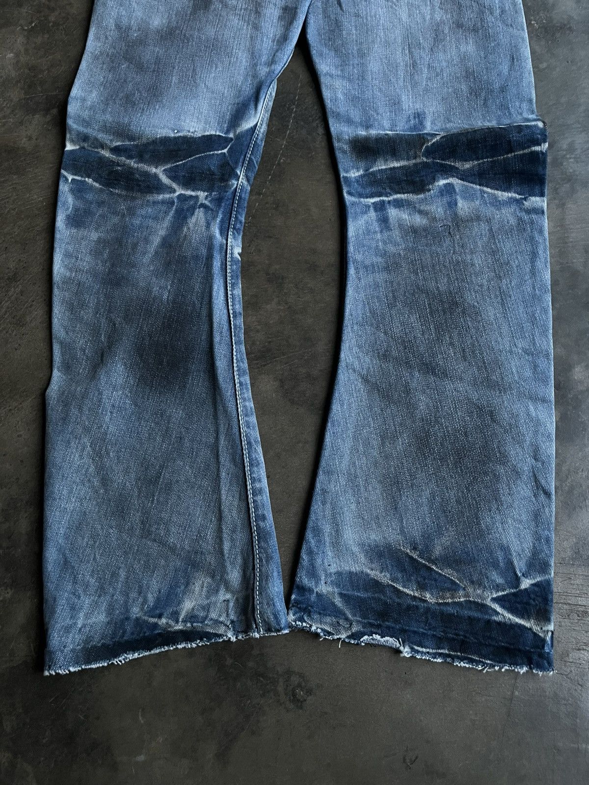 Tornado Mart JAPANESE BUFFALO BOBS DENIM CURVE FLARE FADE PANTS STYLE Size US 30 / EU 46 - 6 Thumbnail