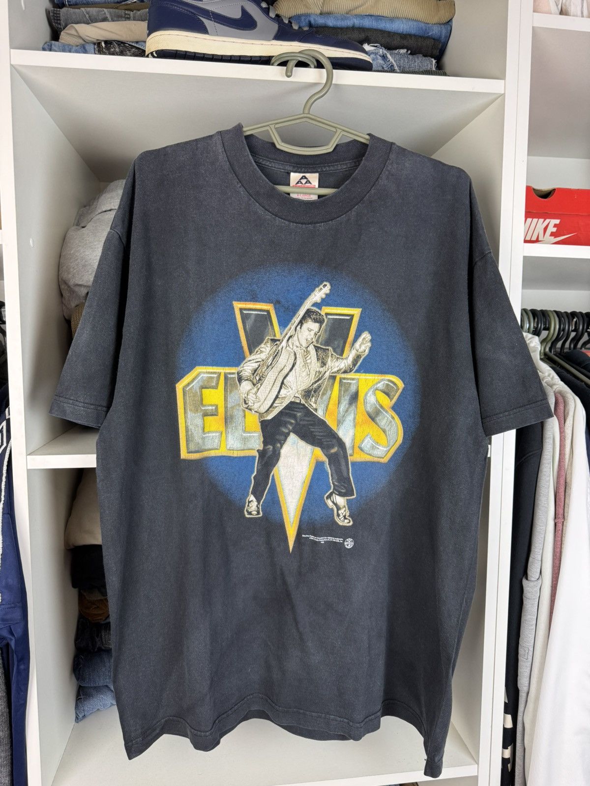 Band Tees Vintage 1998 Elvis Presley The King T-Shirt Size US XL / EU 56 / 4 - 1 Thumbnail