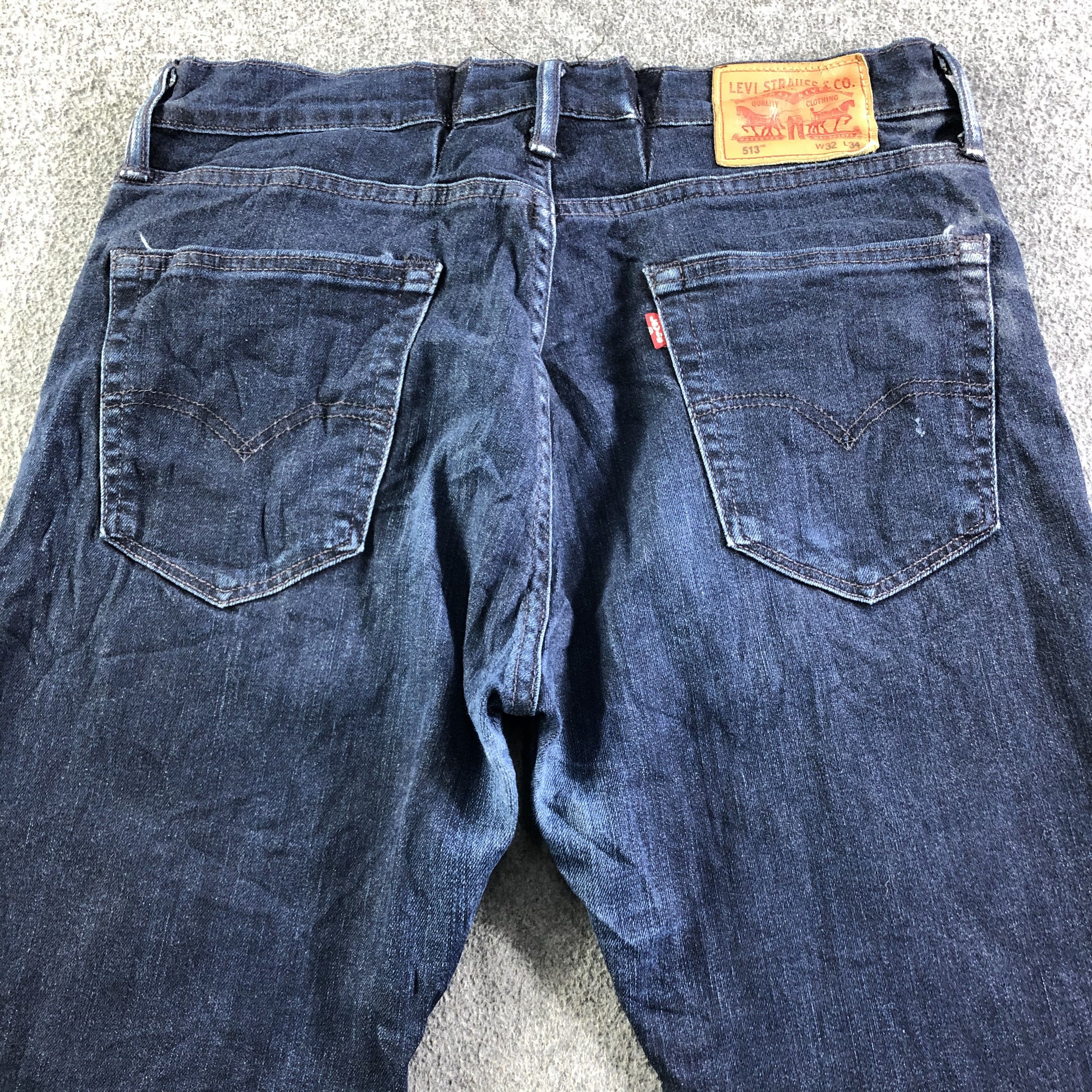 Levi's Vintage Blue Wash Levis 513 Jeans-J4196 Size US 32 / EU 48 - 4 Thumbnail