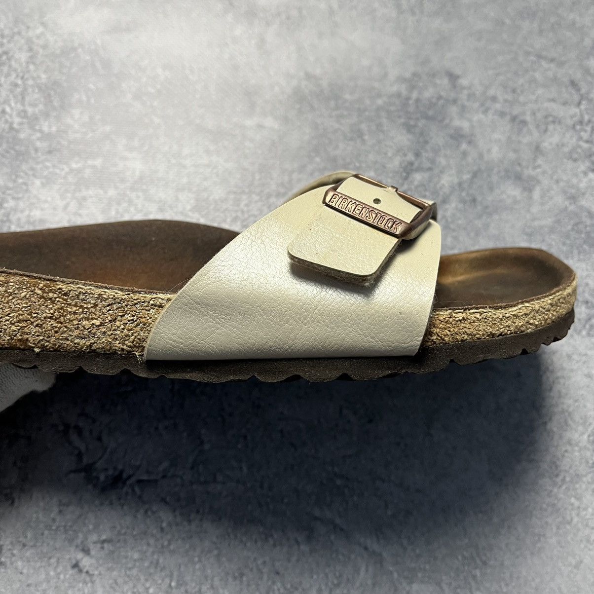 Birkenstock Birkenstock Madrid Birko-Flor Graceful Pearl White Sandals Size US 11 / IT 41 - 8 Thumbnail