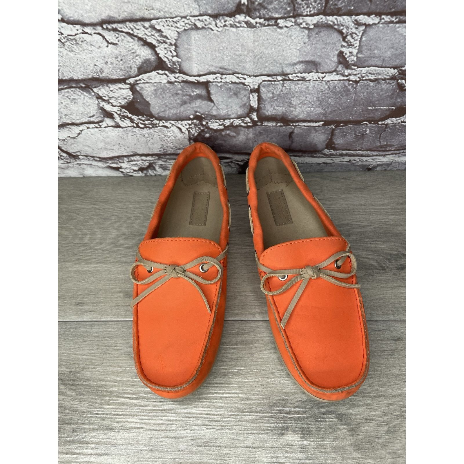 Crocs CROCS Beach Line Orange Synthetic Slip on Boat Loafers Women Size US 8 / IT 38 - 6 Thumbnail