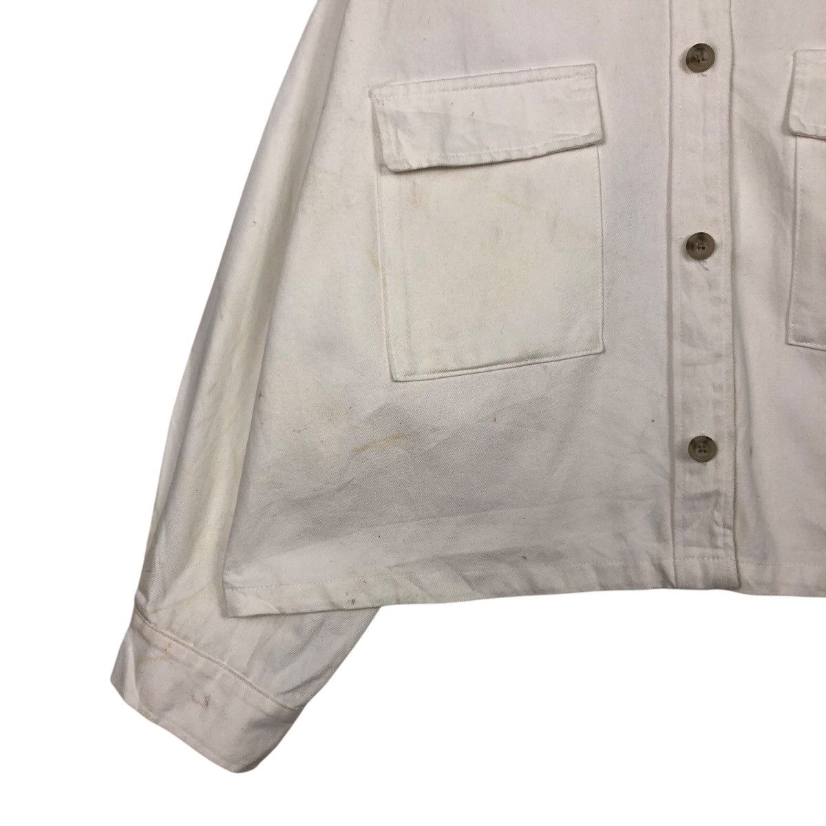 Japanese Brand 📌Vintage Cropped Trucker Biker Jacket Gu Japan Issey Miyake Size US XXL / EU 58 / 5 - 5 Thumbnail