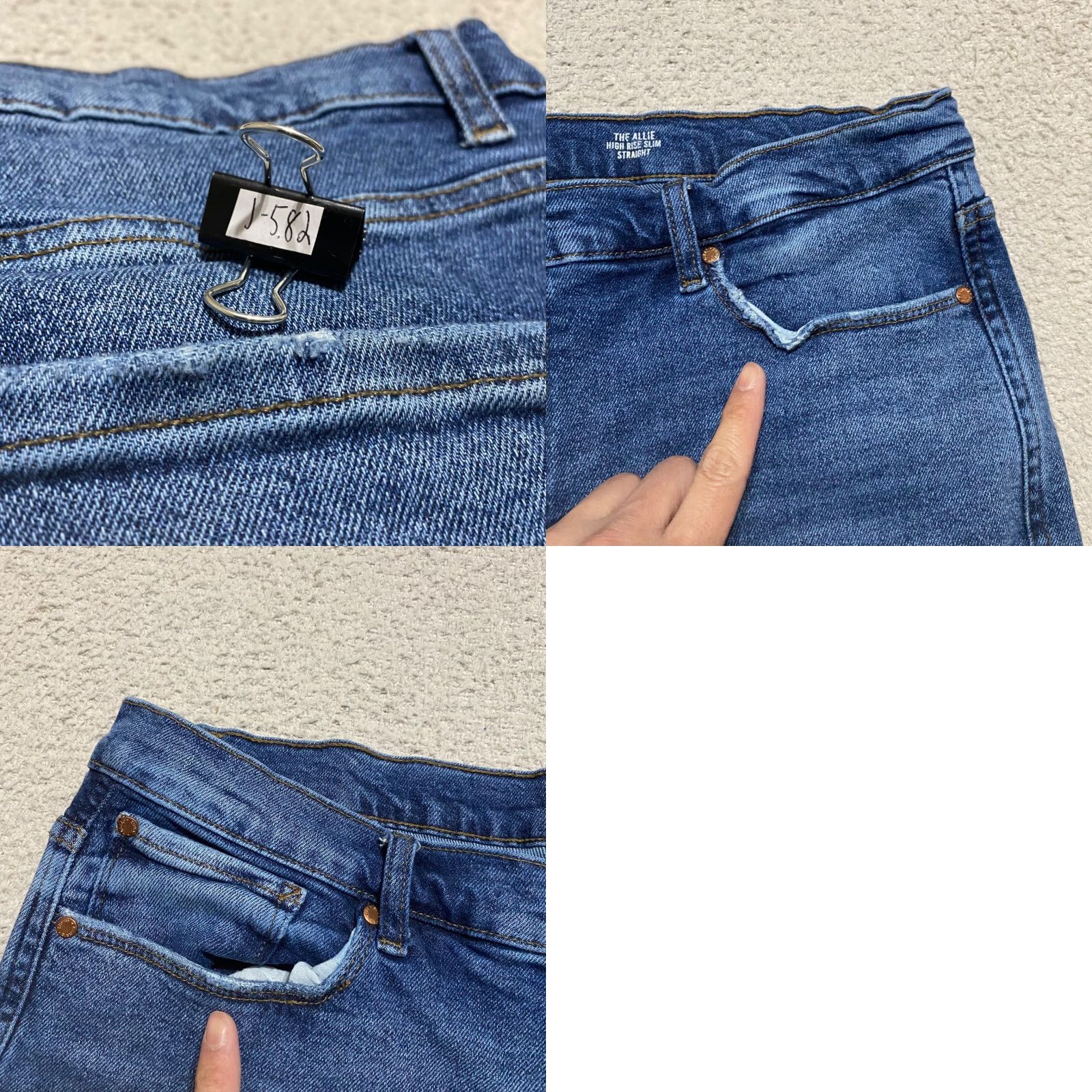 Vintage Kensie Jeans Jeans Blue Kensie Womens 18W Plus Medium Wash High Rise Straight 5-Pocket Denim Size 40" / US 18 - 9 Thumbnail