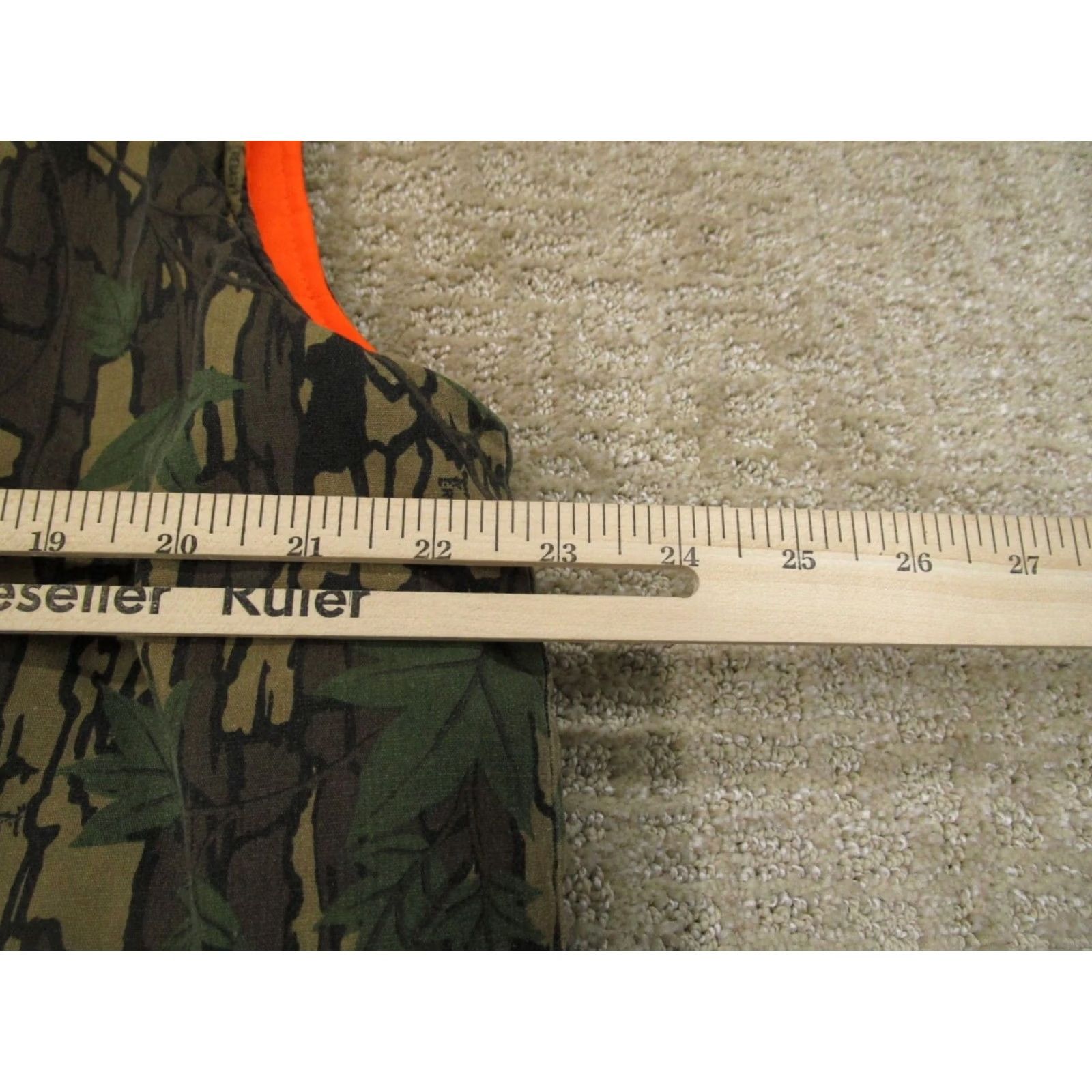 Bark Winchester Vest Men Large Green Camo Neon Tree Bark Hunting Full Zip Reversible Size US L / EU 52-54 / 3 - 6 Thumbnail