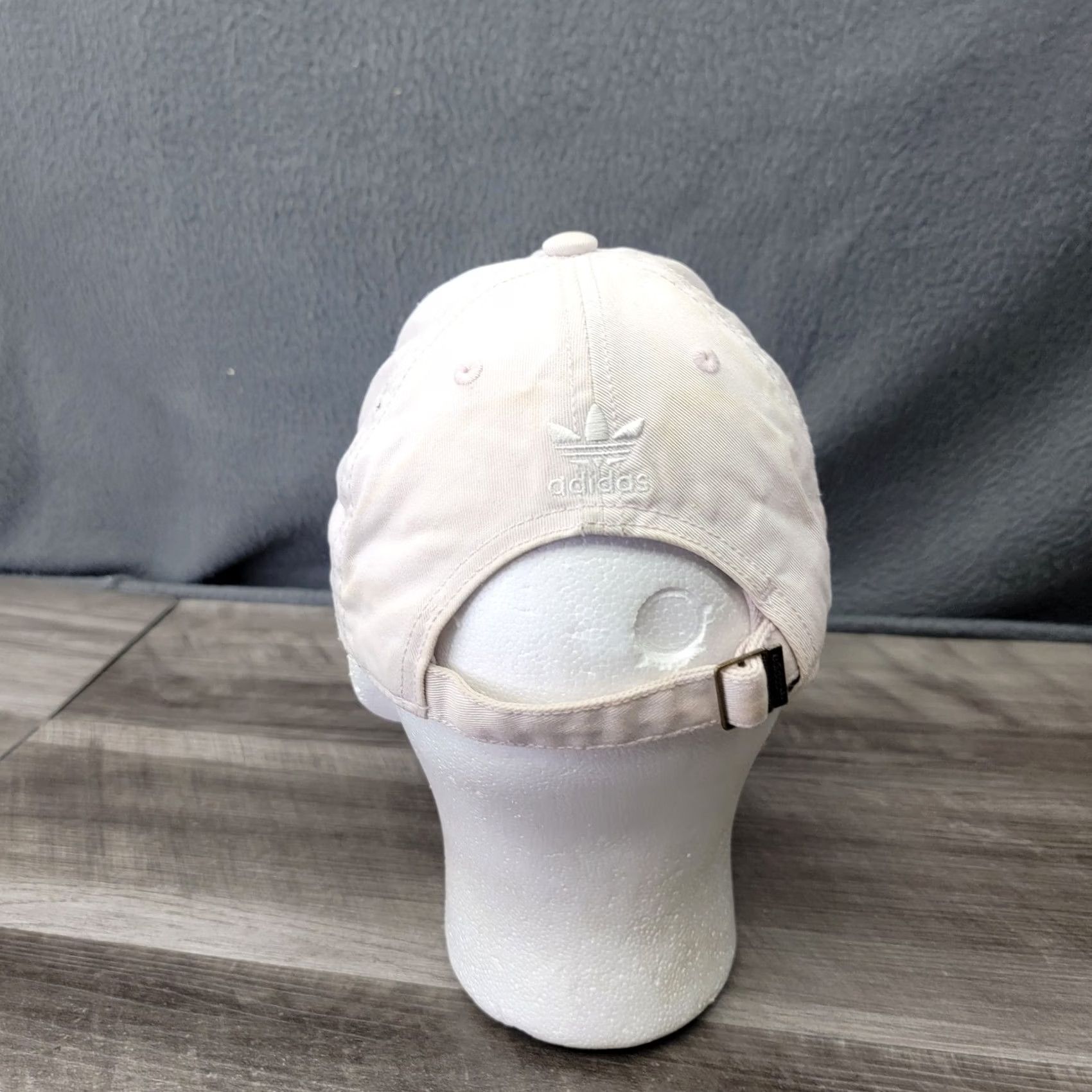 Adidas Adidas Hat Cap Strap Back White Trefoil Embroidered Cotton Mens One Size Classic Size ONE SIZE - 4 Thumbnail