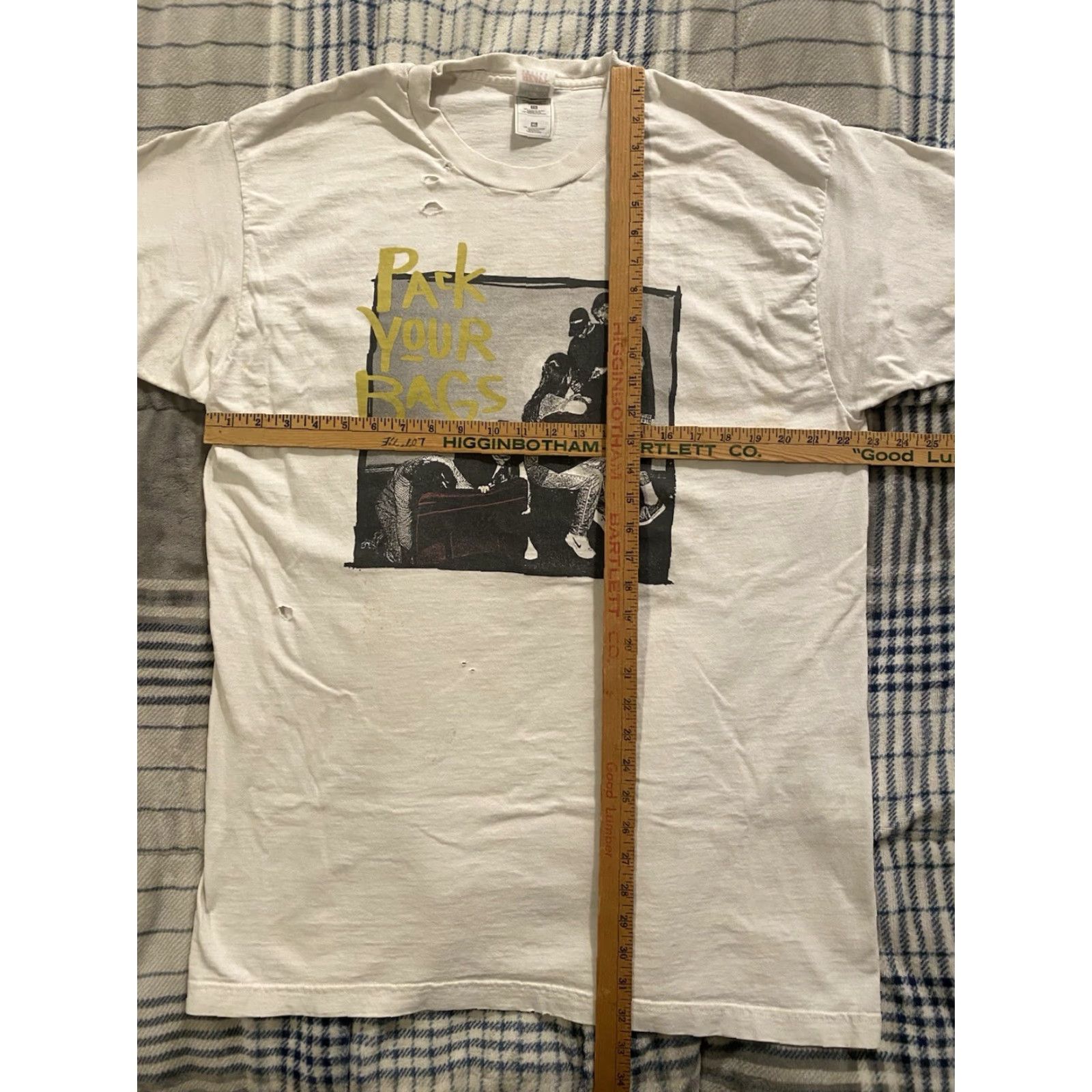 Fruit Of The Loom VINTAGE Fruit of the Loom T-Shirt White XL Graphic Print Jesus Is Coming 90s Grunge Crew Neck Short Sleeve Double-Sided Mens Size US XL / EU 56 / 4 - 4 Thumbnail