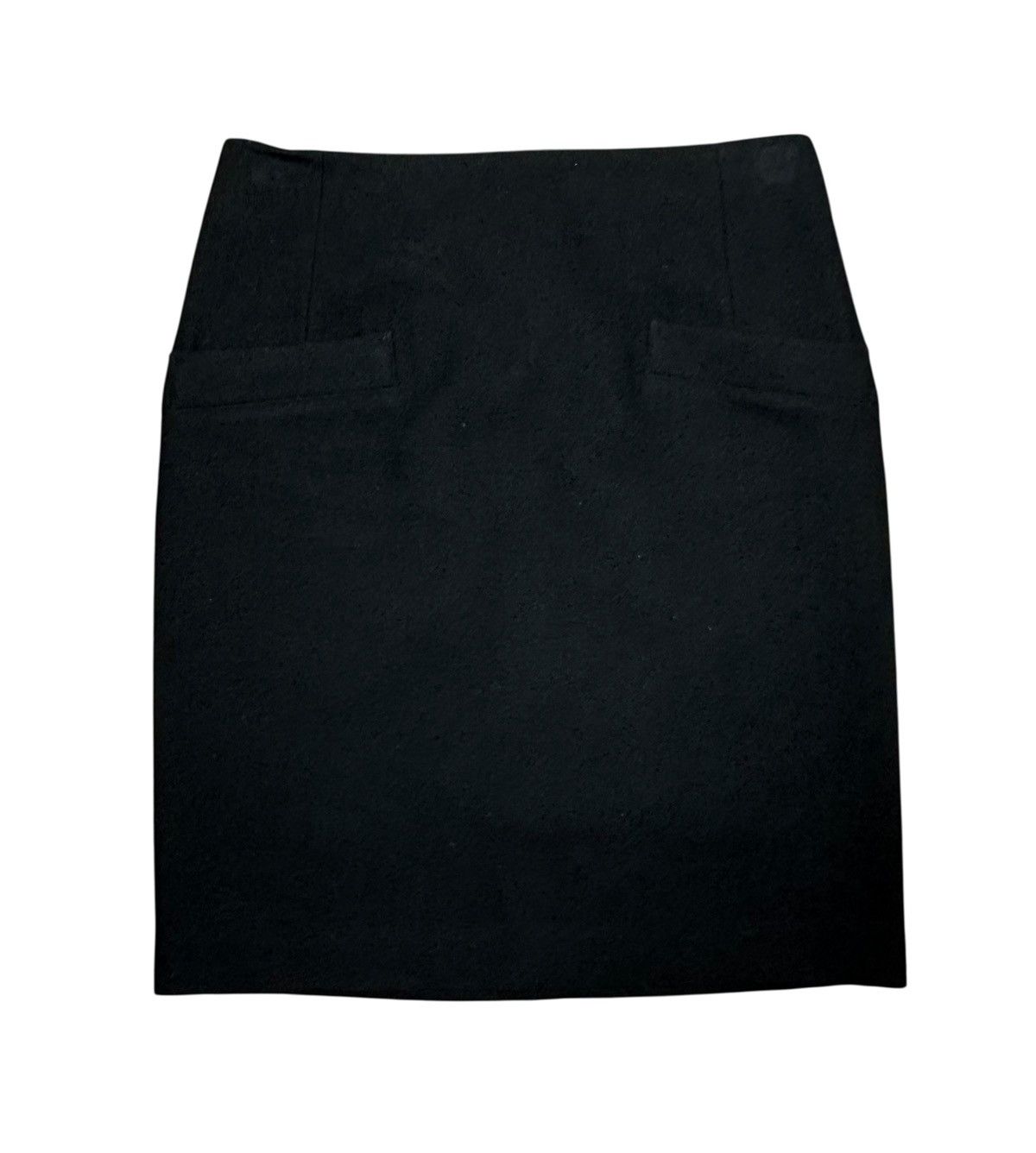 Yohji Yamamoto Yohji Yamamoto Wool Pencil Skirt Pocket size 1 Made In Japan Size 26" / US 2 / IT 38 - 10 Thumbnail
