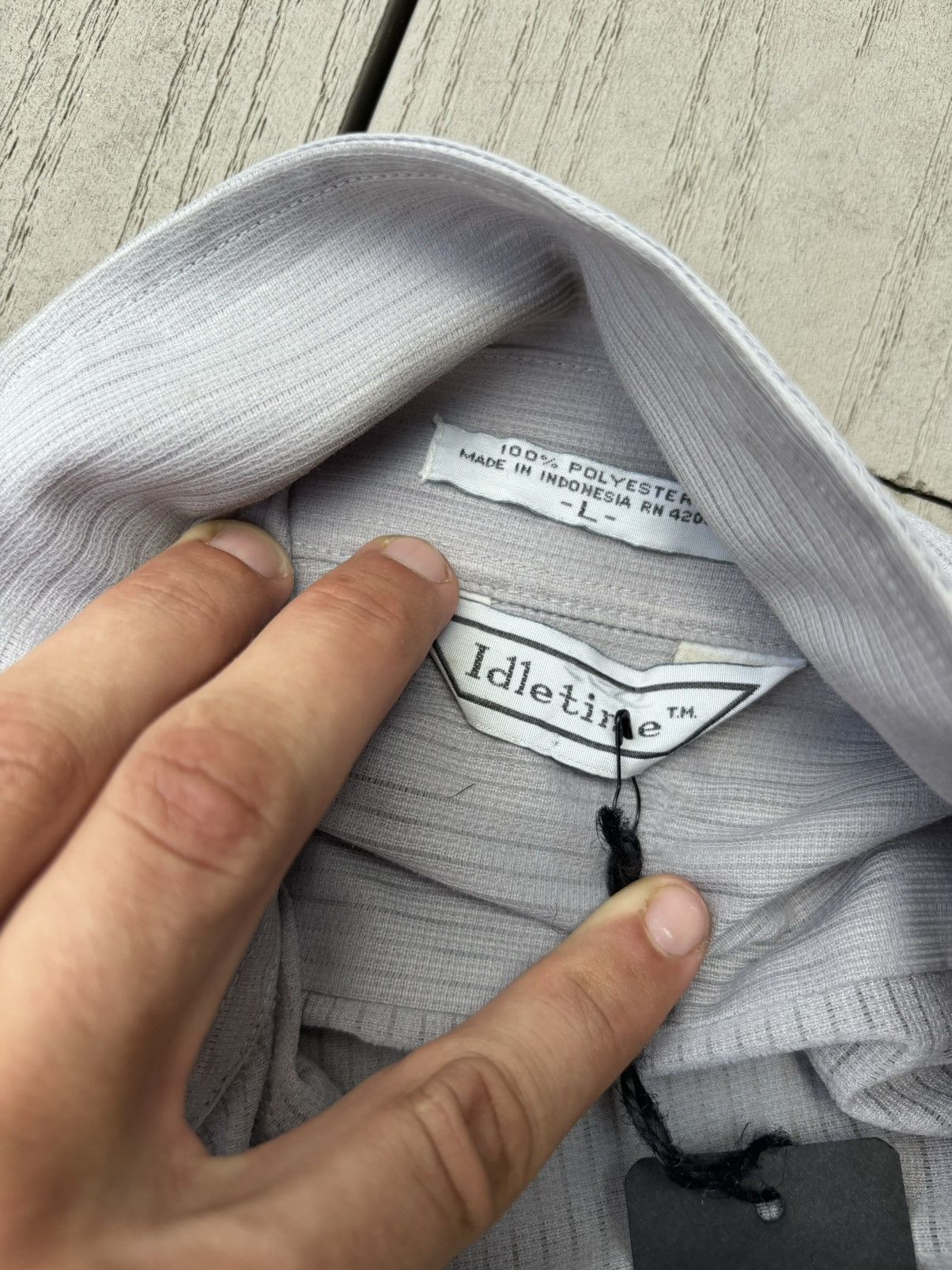 Vintage Idletime Grey Button-Up Size US L / EU 52-54 / 3 - 3 Thumbnail