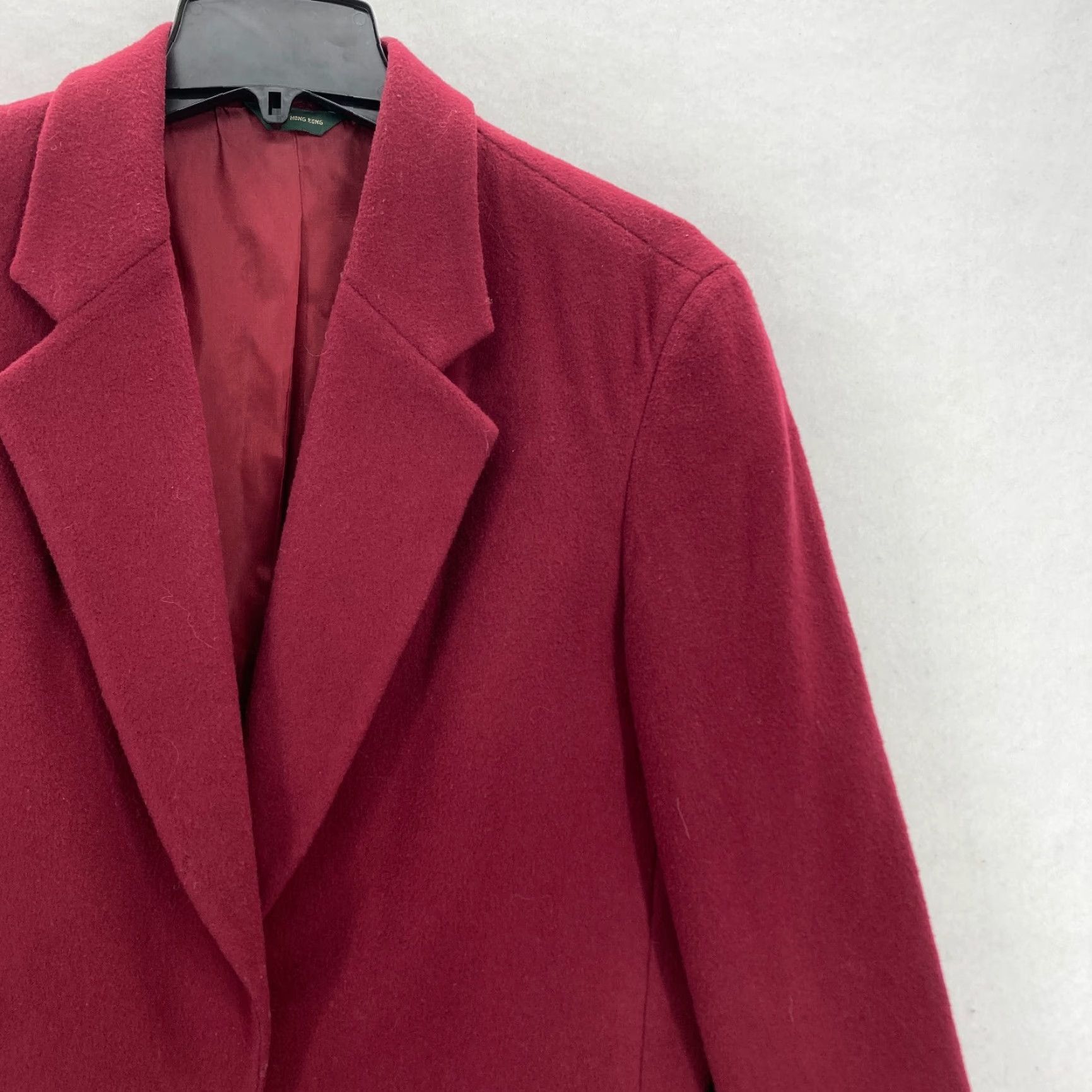 J.Crew Vintage J.Crew Blazer Jacket Women's 10 Red Wool Cashmere Blend Career Hong Kong Size L / US 10 / IT 46 - 2 Thumbnail
