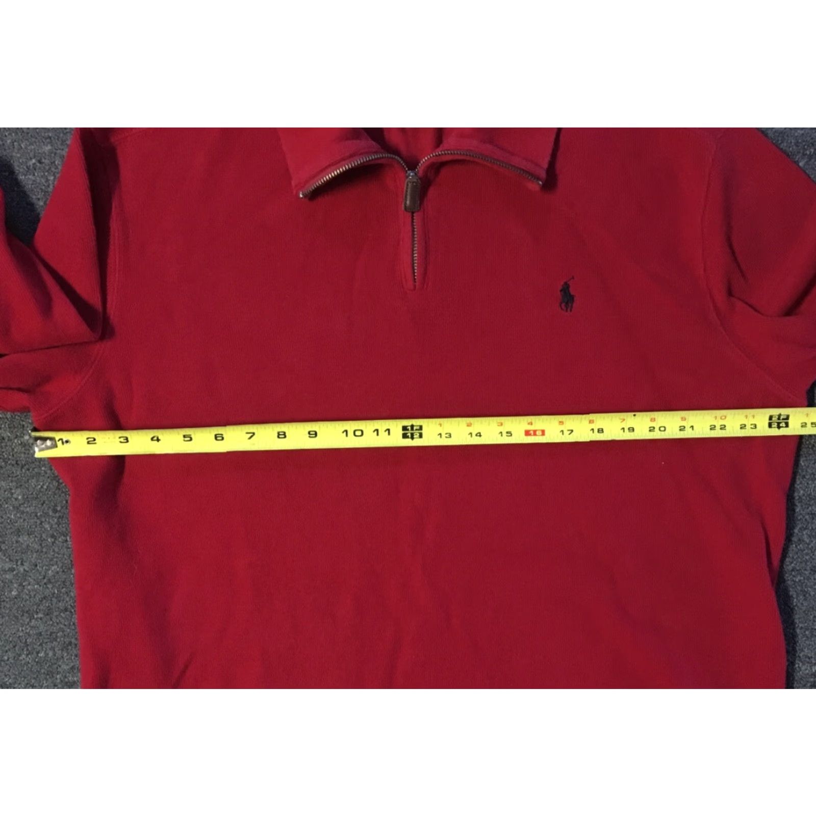 Polo Ralph Lauren VINTAGE Polo Ralph Lauren Sweater Shirt XL Red 1/4 ZIP 90s Sailing Nautical USA Flag Men Size US XL / EU 56 / 4 - 5 Thumbnail