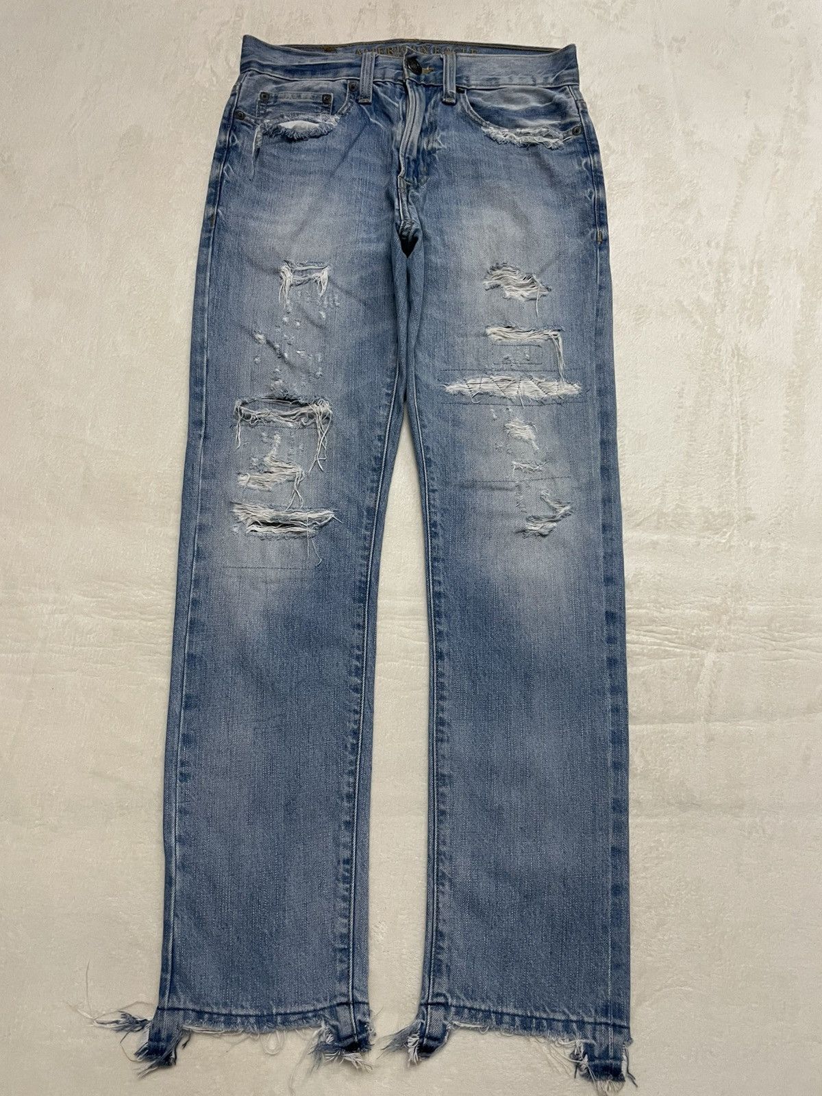 Vintage American Eagle Outfitters Distress Faded Denim Jeans