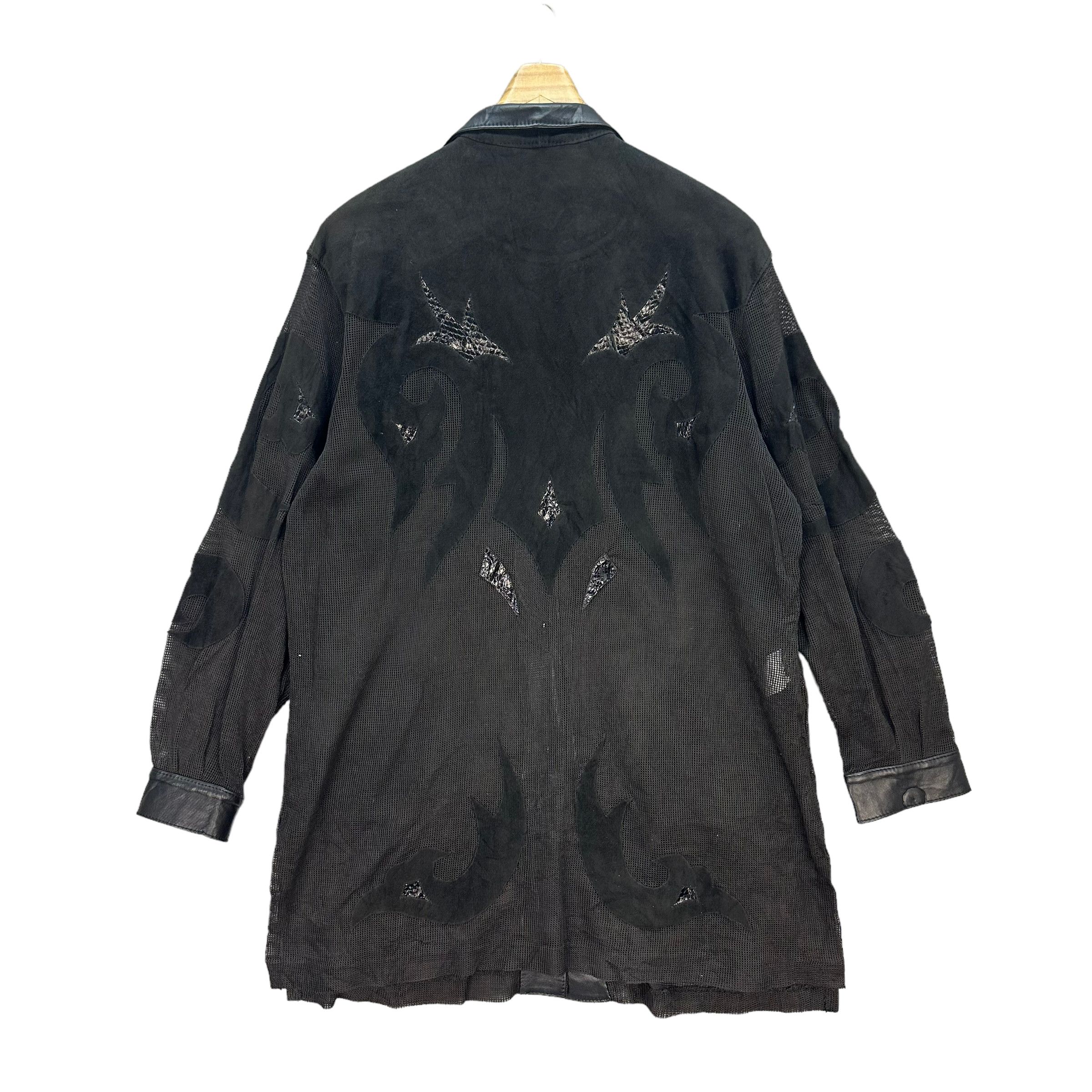 Japanese Brand RARE🔥 C H I E JUTTA COVIAN SNAKE SKIN MESH JACKET #7562-153 Size L / US 10 / IT 46 - 12 Thumbnail