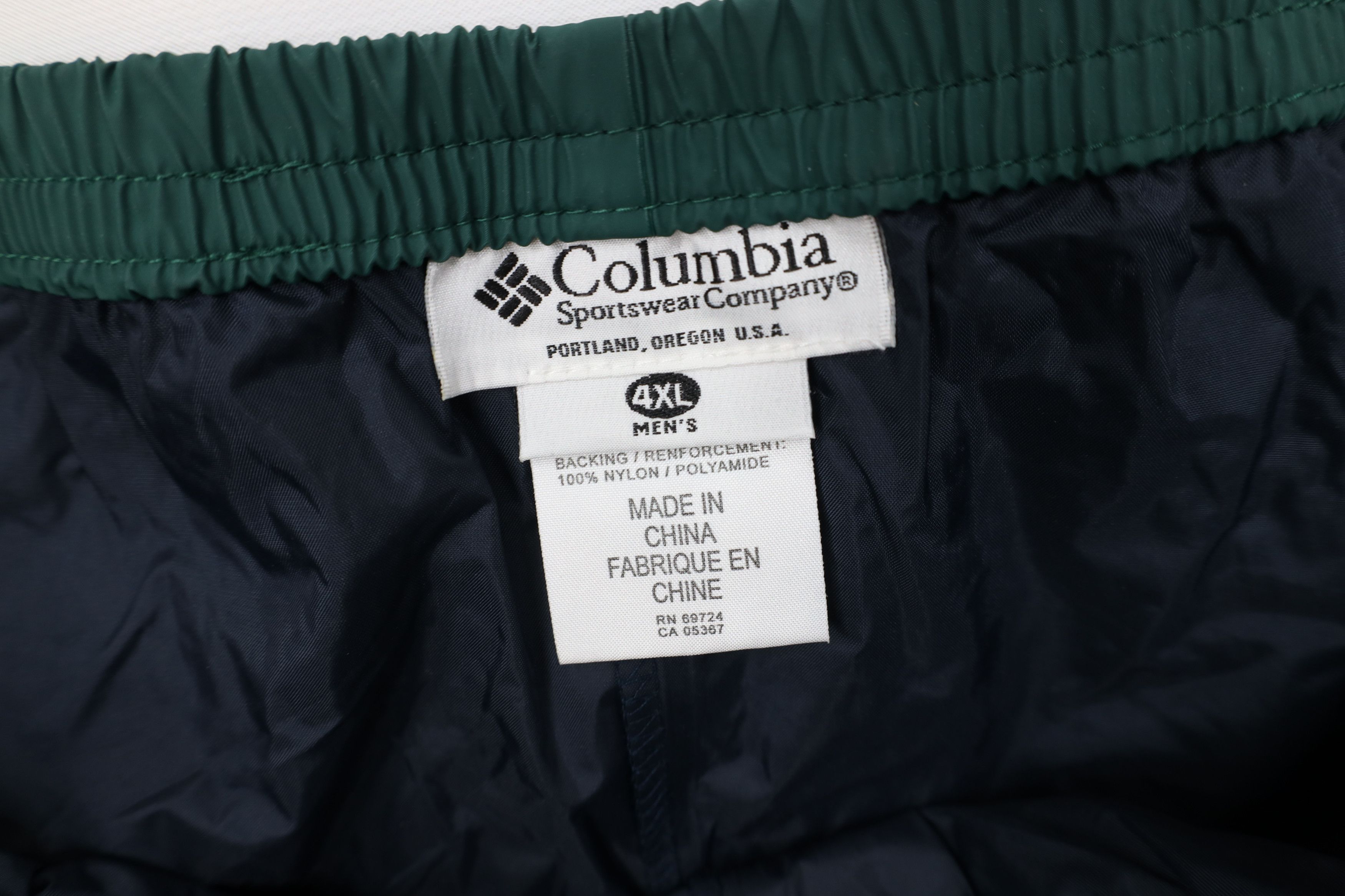 Columbia Vintage 90s Columbia Rain Waterproof Wide Leg Pants Green Size US 44 / EU 60 - 8 Thumbnail