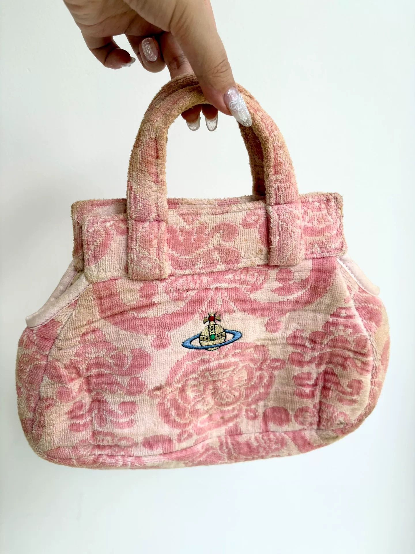 Vivienne Westwood Vivienne Westwood Vintage Pink Carved Towel Bag Small Size ONE SIZE - 1 Thumbnail