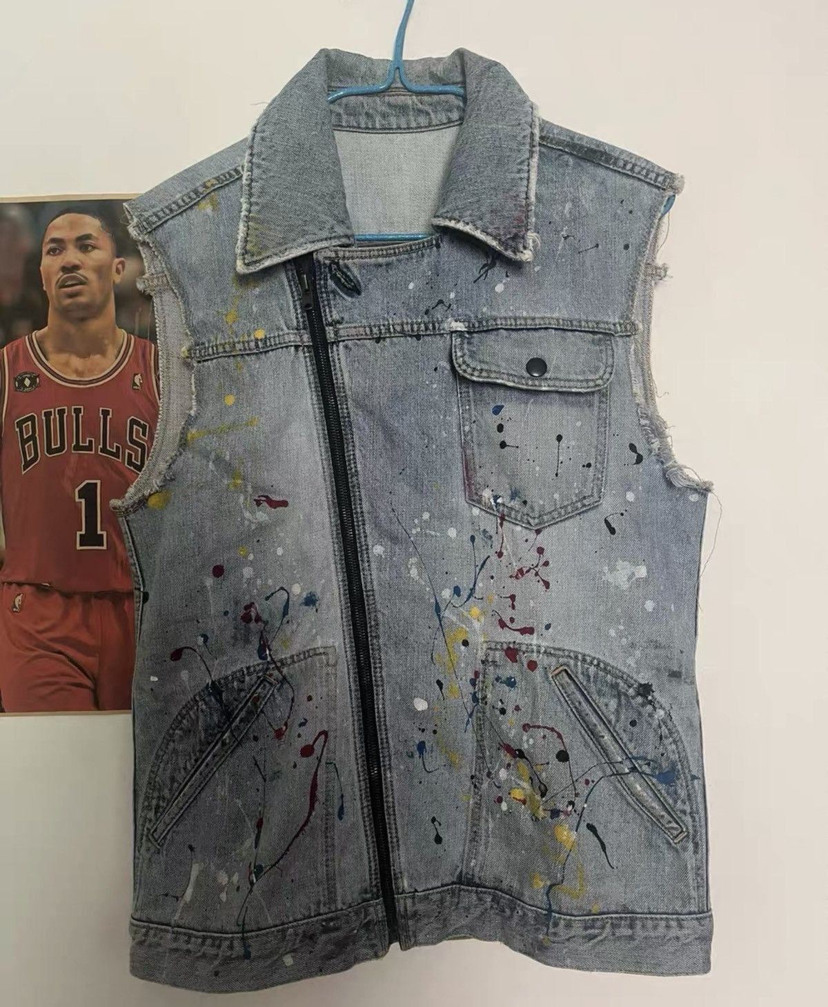 Number (N)ine Number (N)ine Spring/Summer 2006 Splatter-Wash Denim Jacket Size US M / EU 48-50 / 2 - 2 Thumbnail