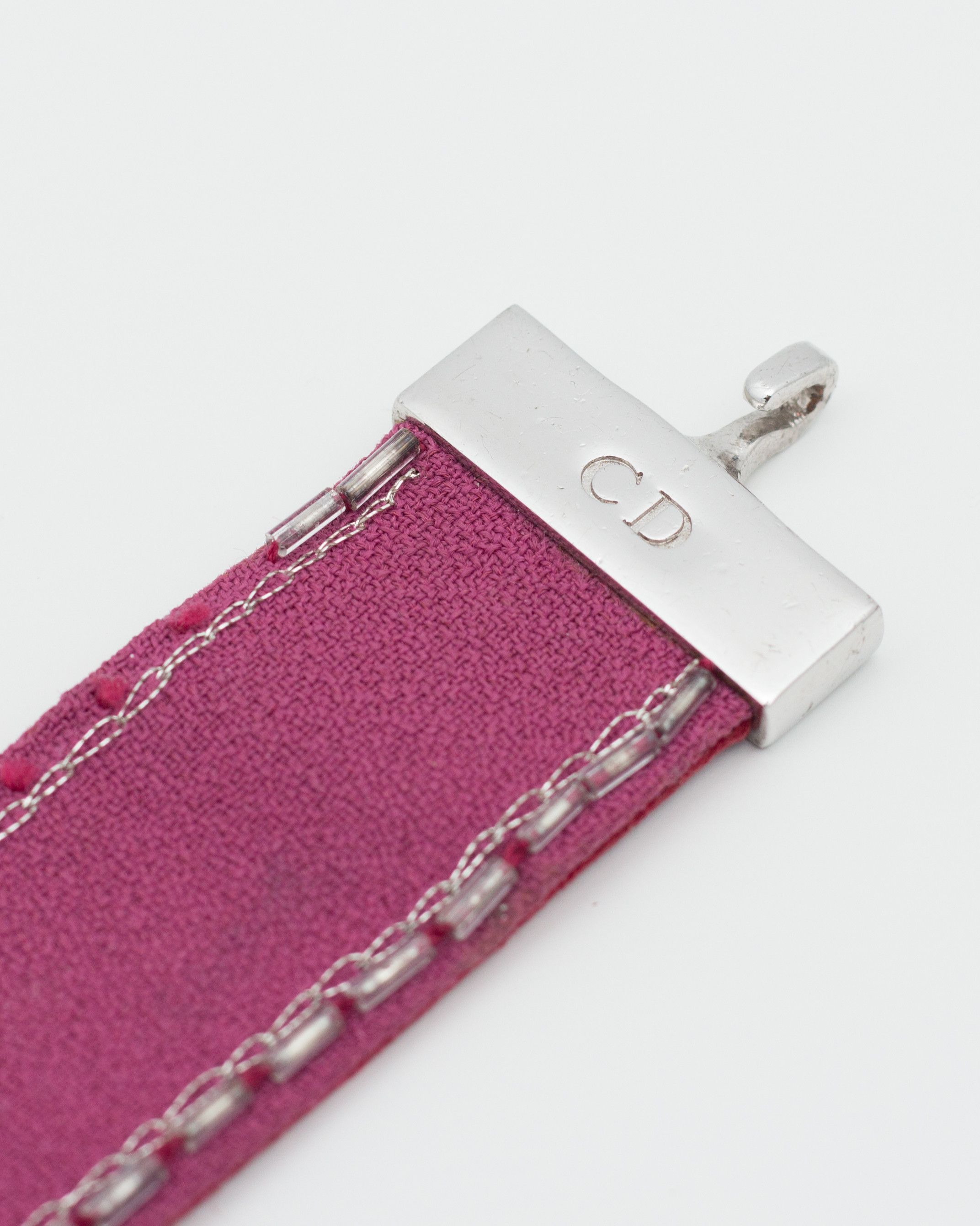 Dior Galliano Era Vintage Embroidered Logo Choker Rare Y2K Size ONE SIZE - 9 Thumbnail