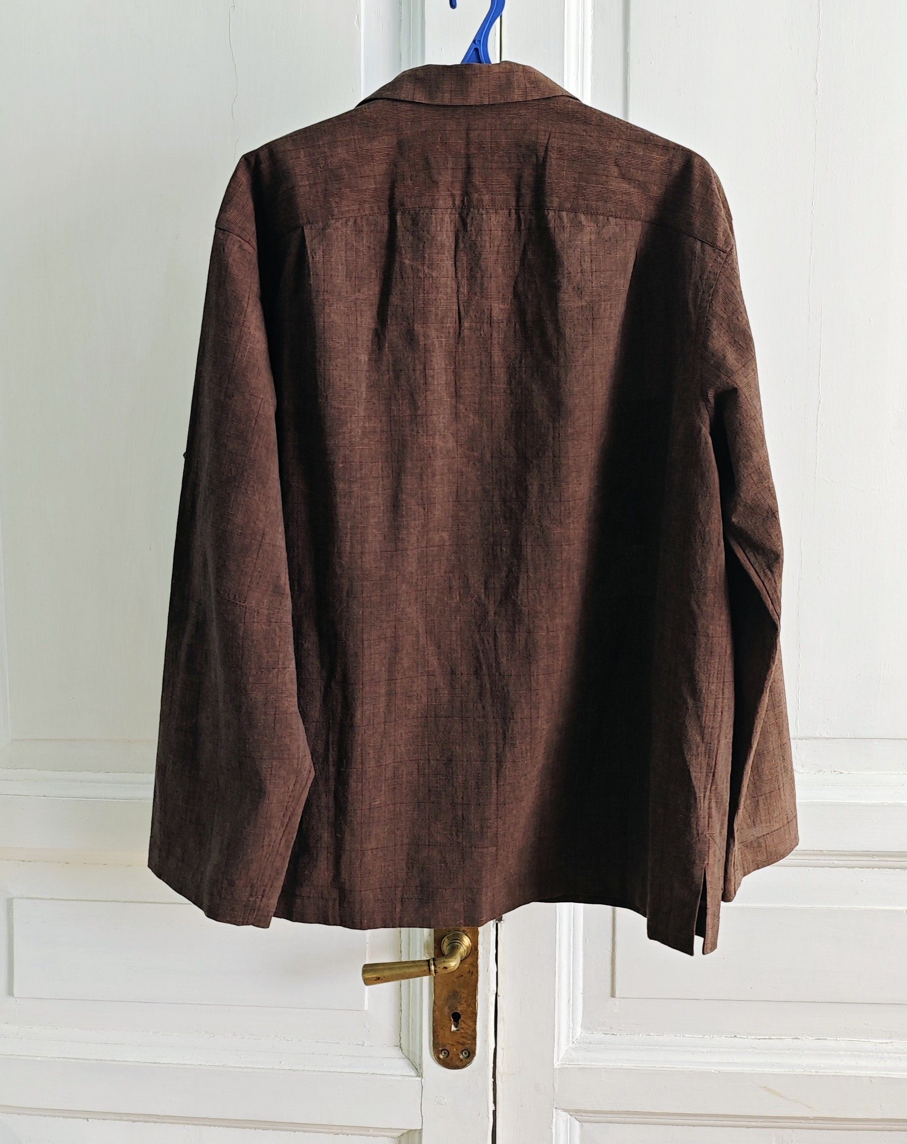 Ziggy Chen Brown checkered overshirt.Like Archivio J.M. Ribot or Julius Size US M / EU 48-50 / 2 - 3 Thumbnail