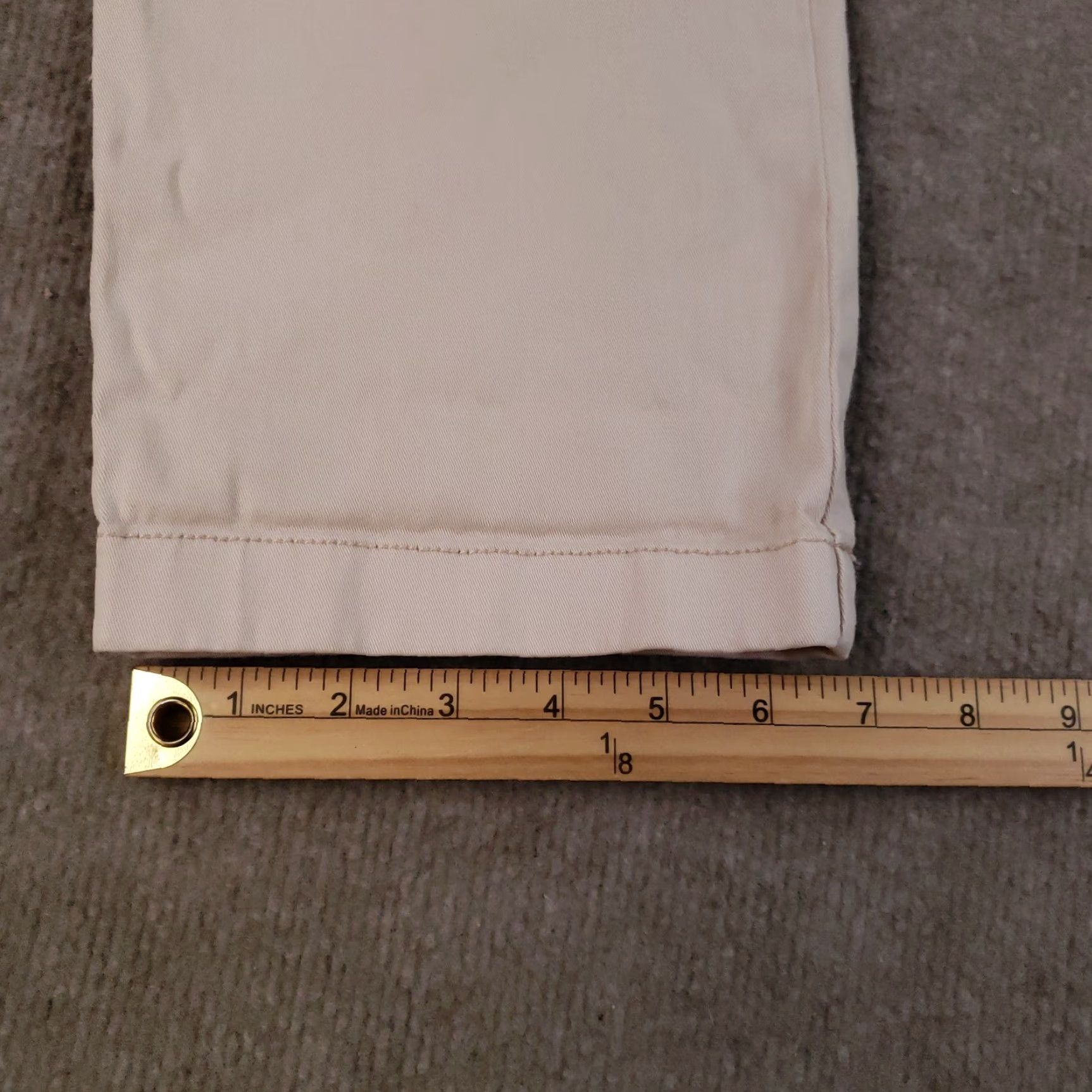 Vintage Pilcro And The Letterpress Pants Mens 31 Beige Slim Fit Hyphen Chino Classic Size 24" / US 00 / IT 34 - 4 Thumbnail
