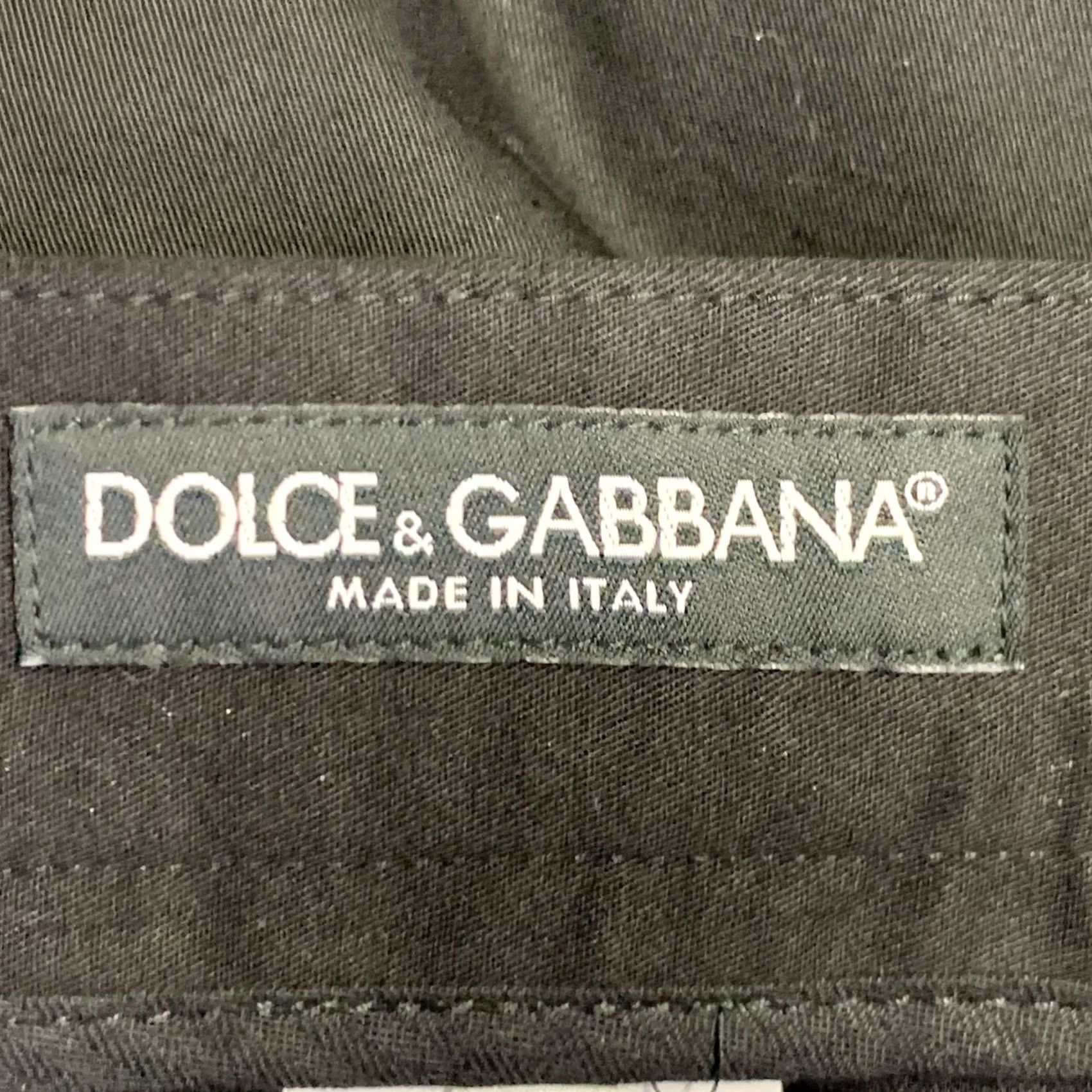 Dolce & Gabbana DOLCE & GABBANA Dress Pants Black Cotton Blend Side Tabs - 32 Men's Pants, Inseam 26, Regular, Italy Size US 32 / EU 48 - 4 Thumbnail