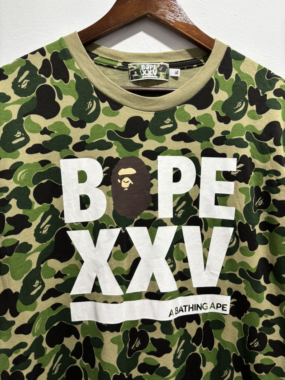 Bape A Bathing Ape XXV Camo 25th Anniversary Tshirt Size US XL / EU 56 / 4 - 3 Thumbnail
