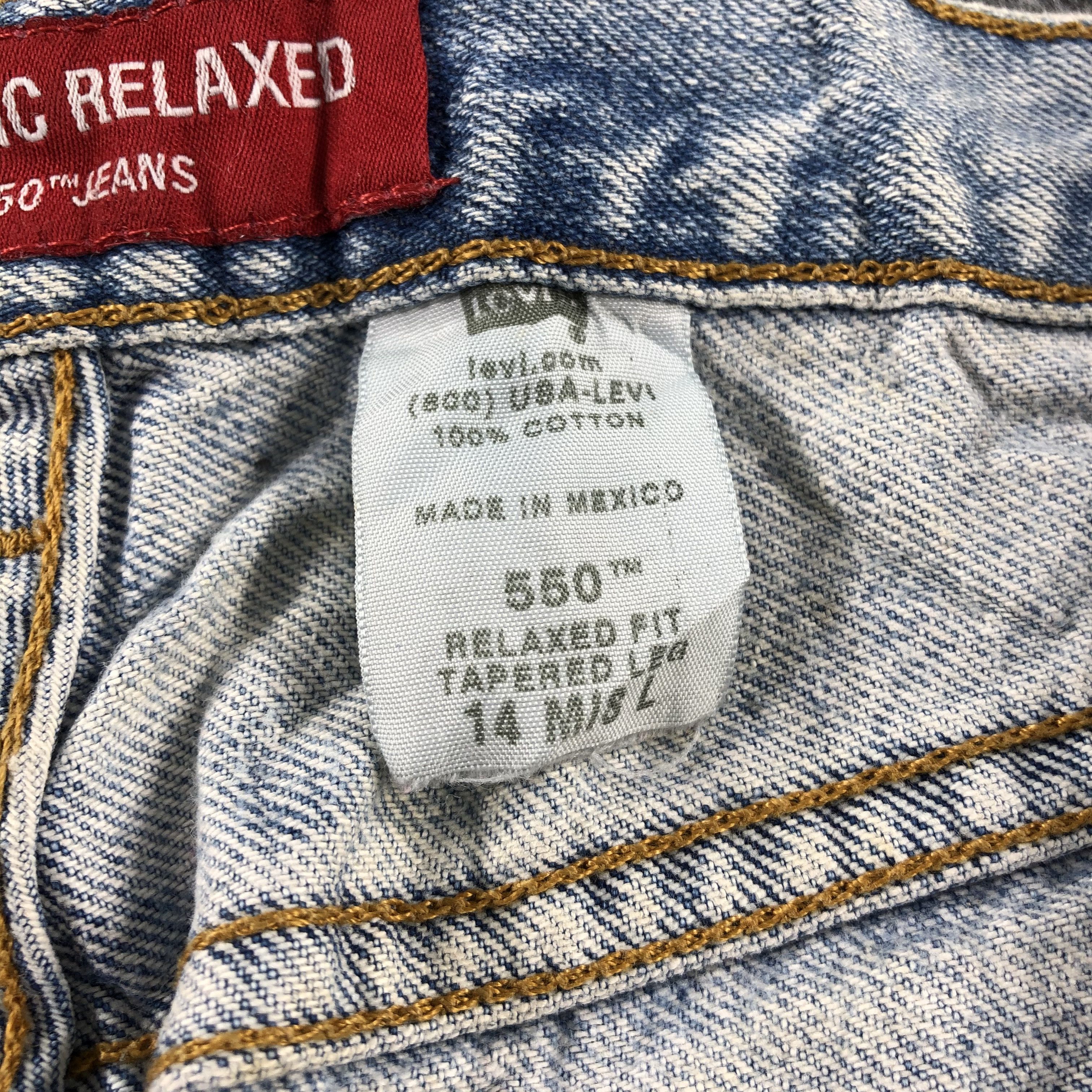 Levi's Vintage Light Wash Levis 550 Jeans-J2590 Size US 33 - 10 Thumbnail