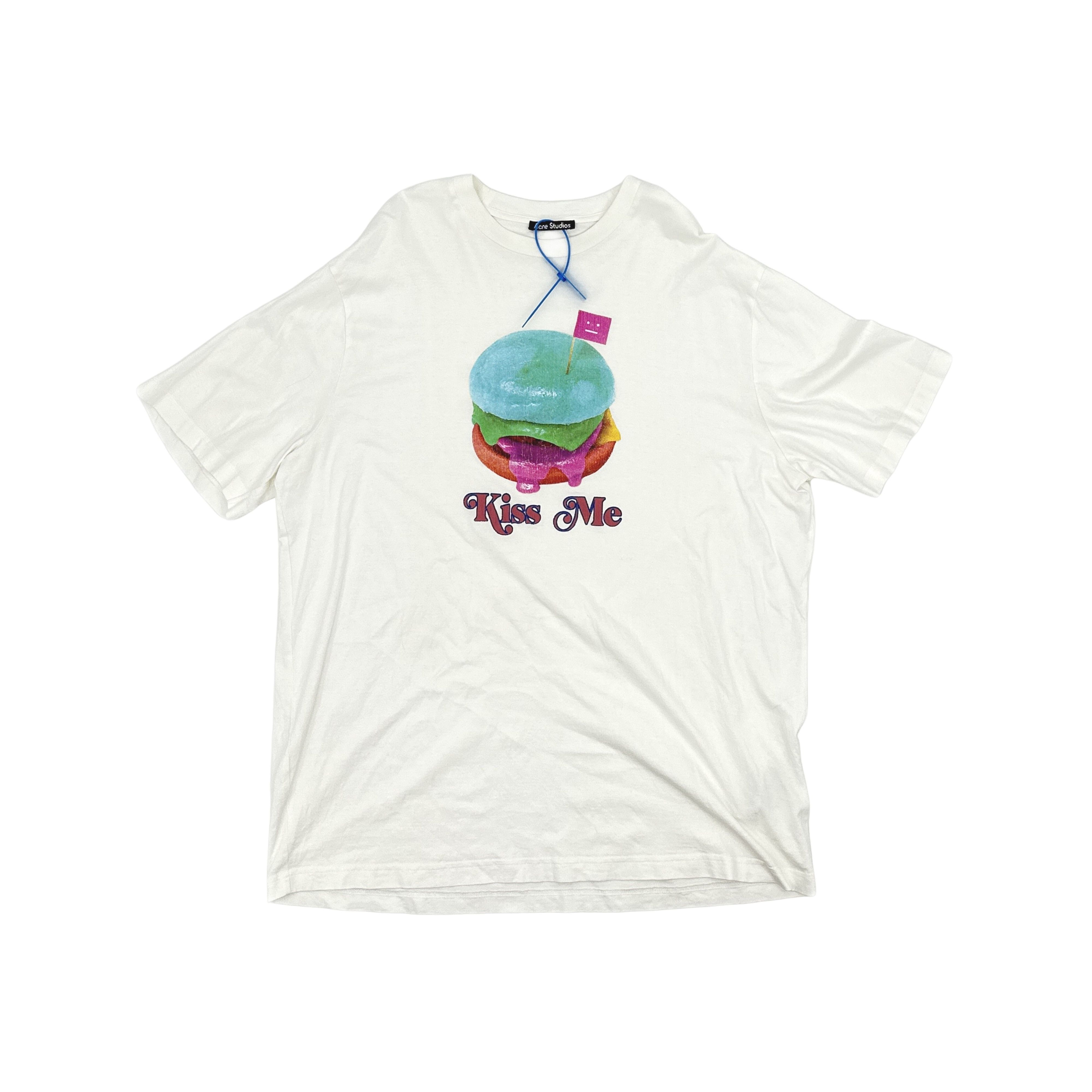Acne Studios Acne Studios Burger Graphic Kiss Me T-Shirt M Size US M / EU 48-50 / 2 - 1 Thumbnail
