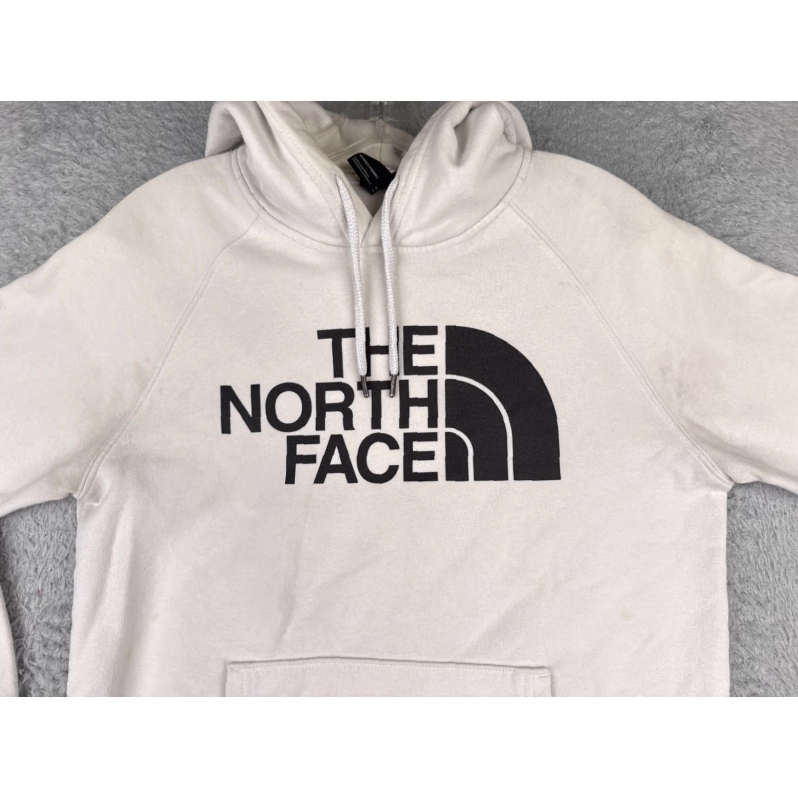 The North Face VINTAGE The North Face Hoodie Pullover Womens Medium White Logo Sweatshirt Activewear Size M / US 6-8 / IT 42-44 - 4 Thumbnail