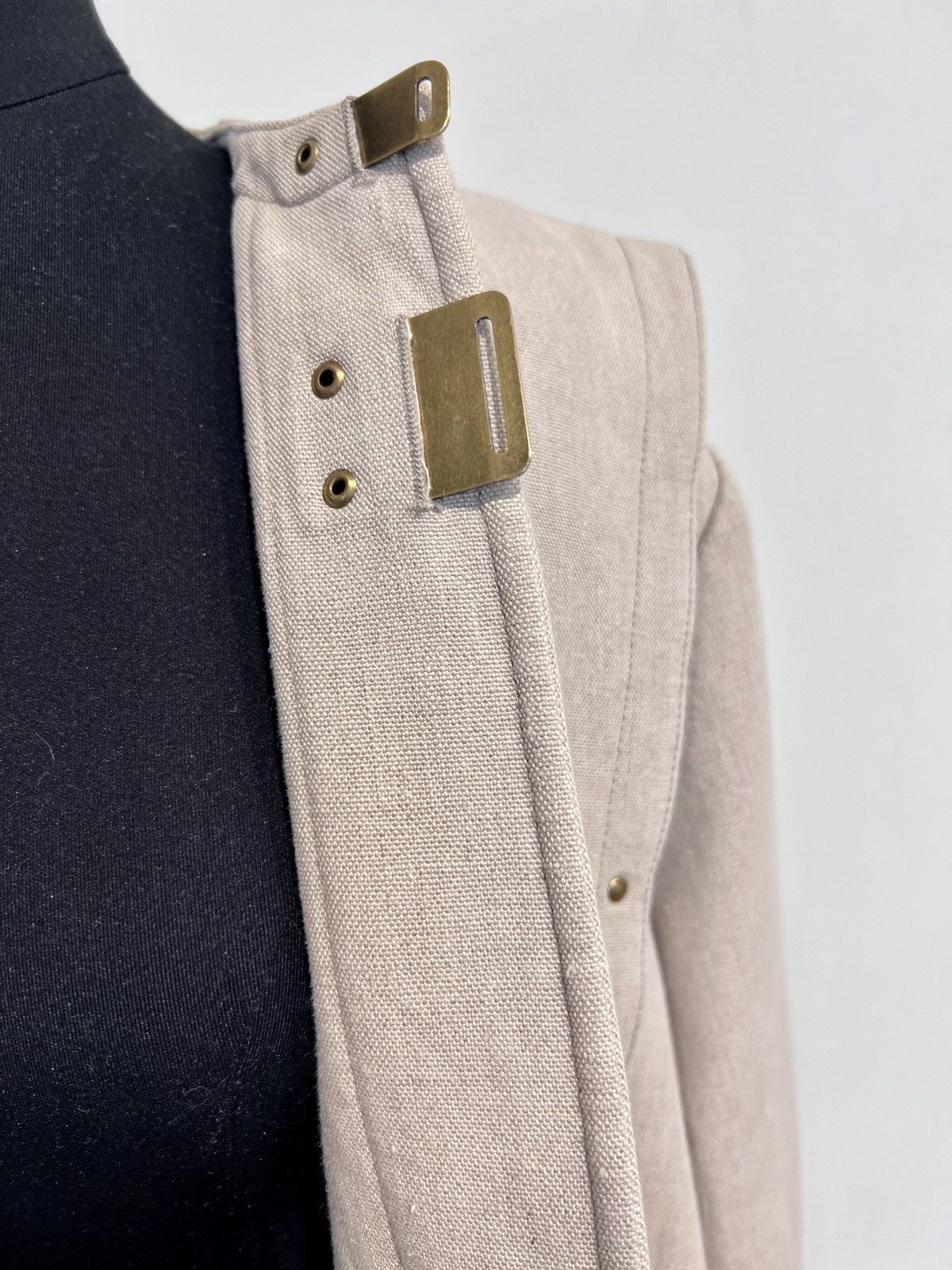 Celine Céline coat linen Archive piece Size S / US 4 / IT 40 - 4 Thumbnail