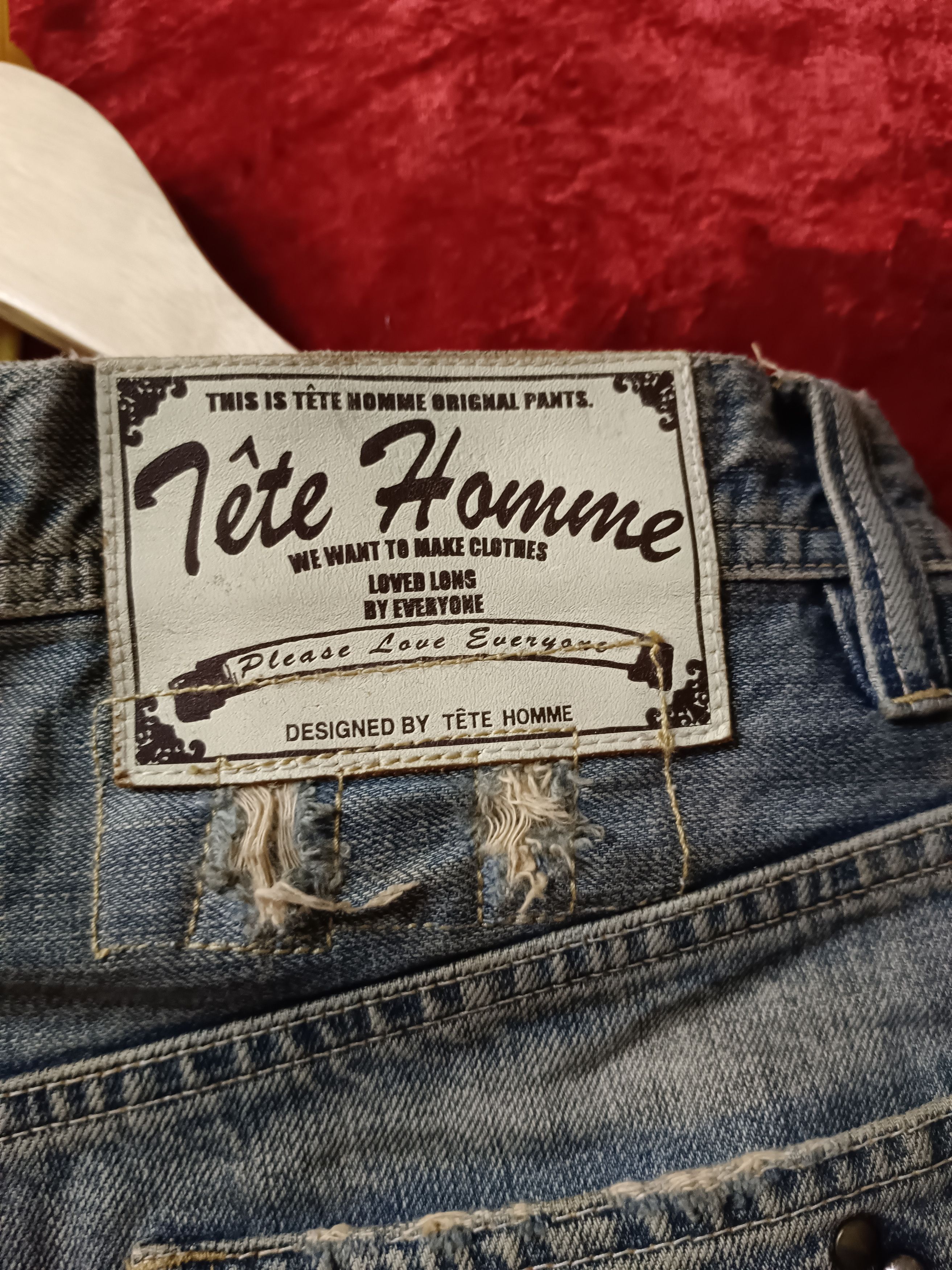 Japanese Brand × Tete Homme × Vintage Studded Short Jeans Size US 32 / EU 48 - 2 Thumbnail