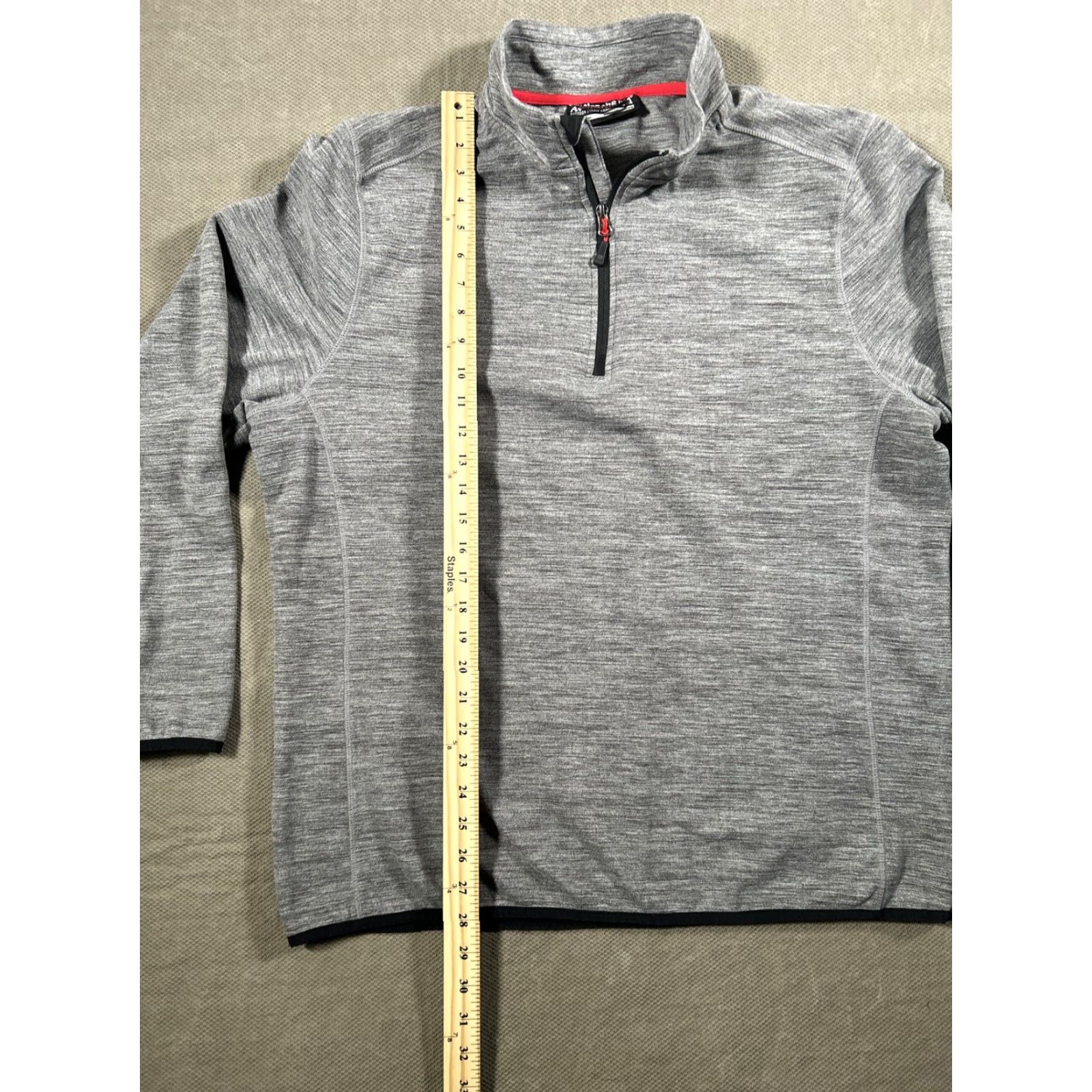Avalanche Avalanche Mens Lightweight Fleece Gray 1/4 Zip Pullover Mock Neck XL Pullover Zip Sweatshirt Mens Size US XL / EU 56 / 4 - 6 Thumbnail