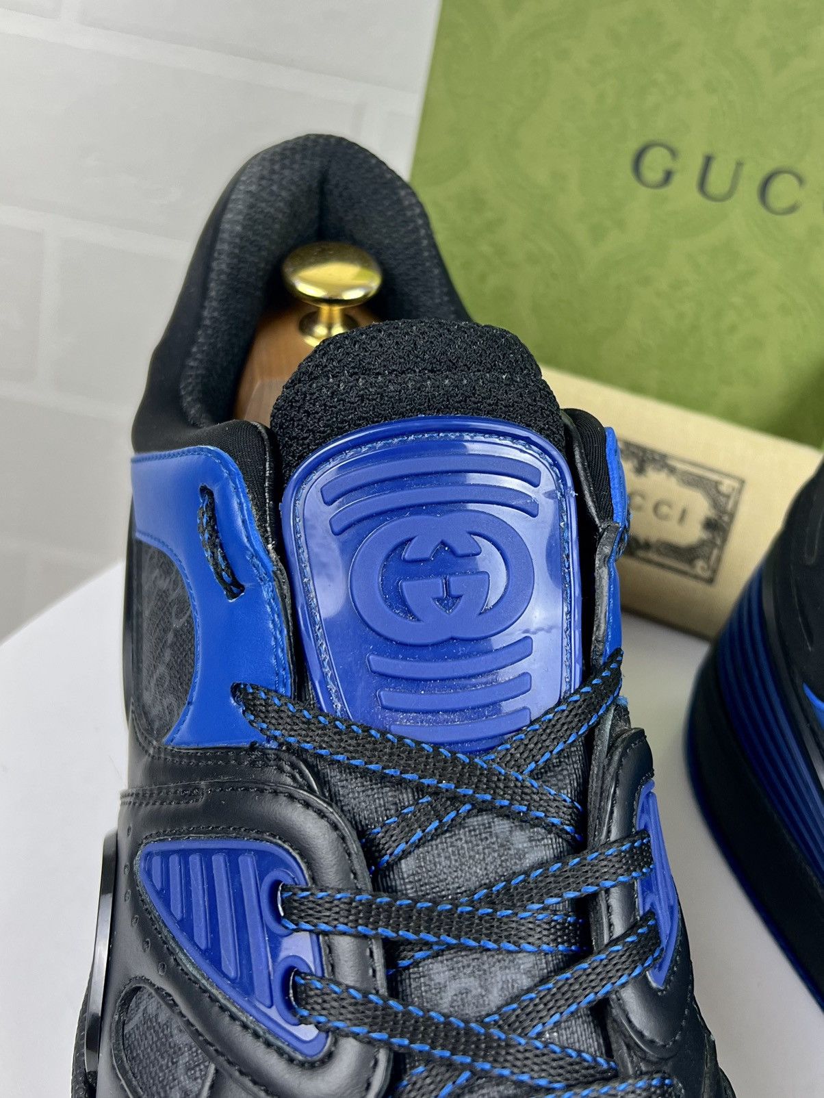 Gucci GUCCI Sneakers Low Top BASKET GG Logo Monogram Canvas Men's Size US 8.5 / EU 41-42 - 6 Thumbnail