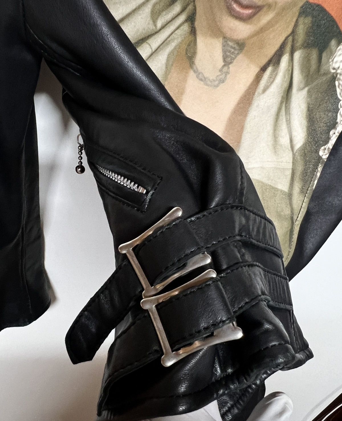 Undercover Sheep leather jacket ‘Cindy sherman’ Size XS / US 0-2 / IT 36-38 - 5 Thumbnail