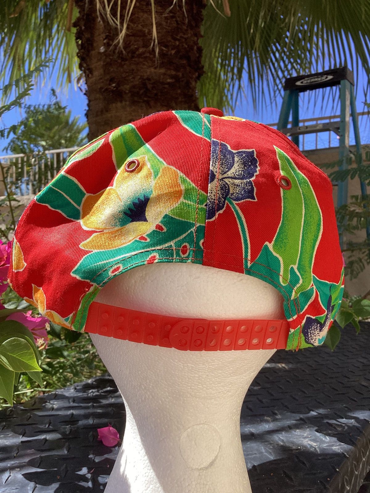 Other Vtg 1990s Peterbilt semi truck tropical floral snapback hat Size ONE SIZE - 3 Thumbnail