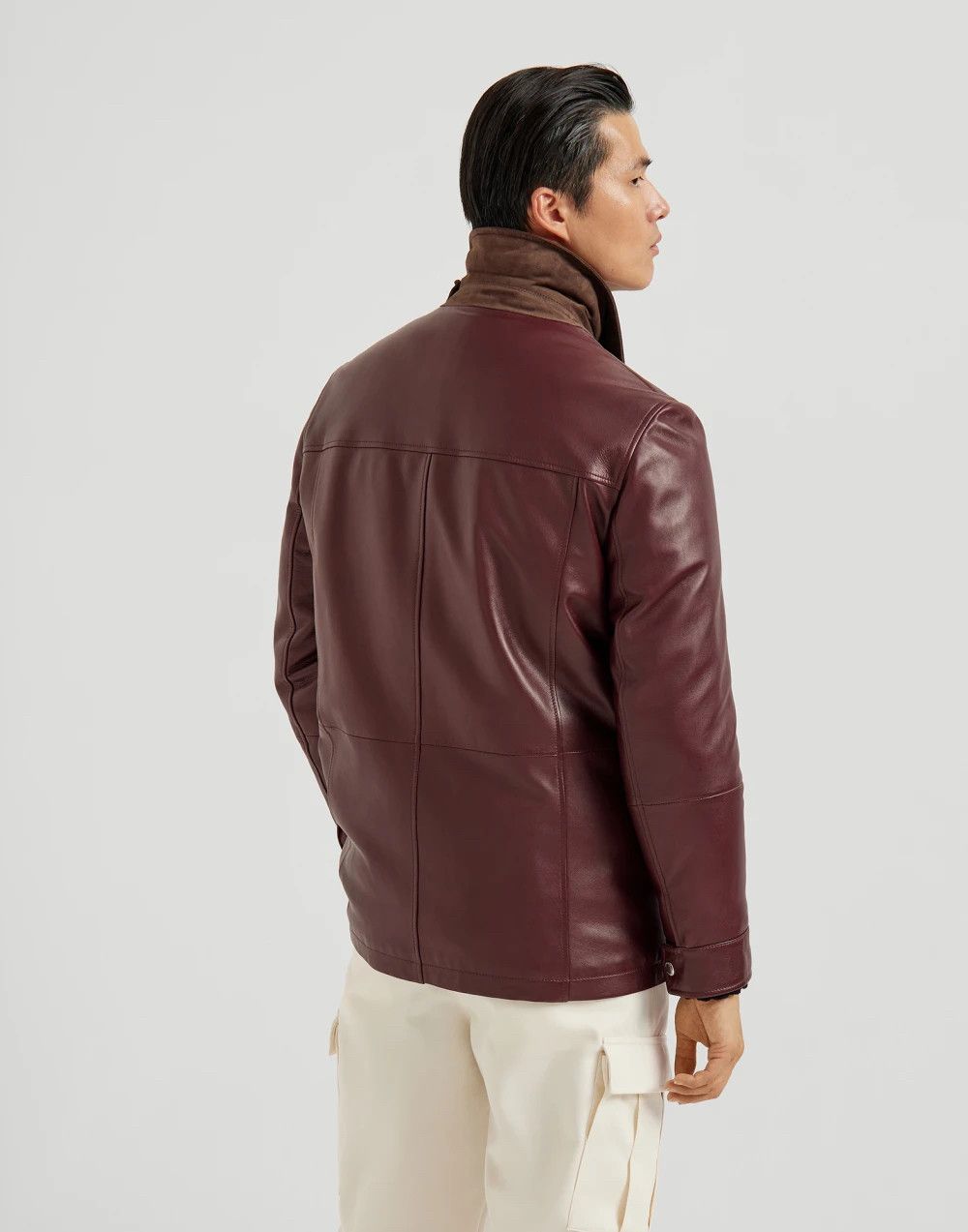 Brunello Cucinelli A Menswear Grail, Rare $13,500 Nappa Leather Jacket Size US XL / EU 56 / 4 - 5 Thumbnail