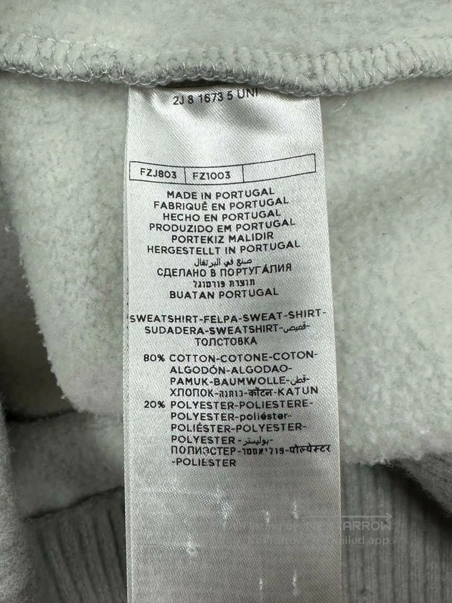 Fear of God Fear Of God Grey Fleece Lettering Sweatshirt| Size US M / EU 48-50 / 2 - 4 Thumbnail