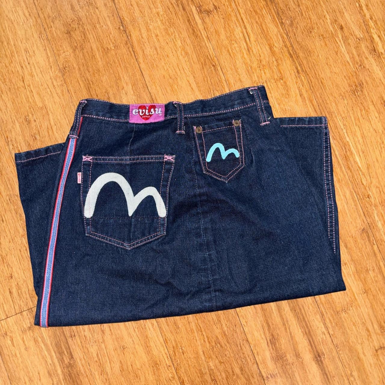image of Evisu Vintage Denim Skirt in Blue, Women's (Size 26)