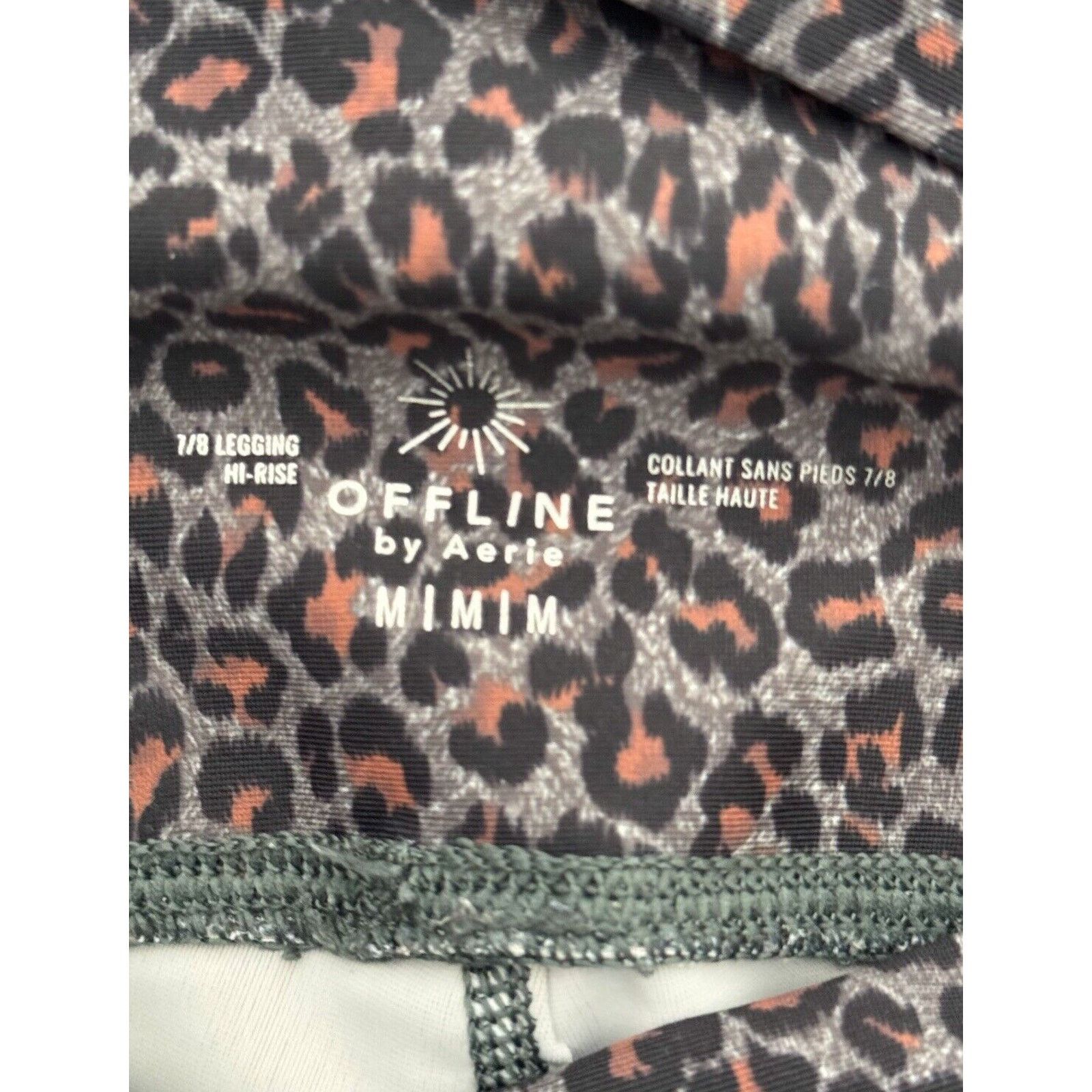 Other Offline by Aerie Leggings Large 7/8 High Rise Leopard Print Size 22" - 2 Thumbnail