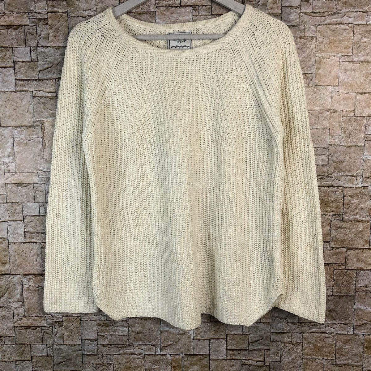 Beams Plus × Homespun Knitwear × Japanese Brand D Ming Beams White Knitwear #A1084 Size US M / EU 48-50 / 2 - 3 Thumbnail
