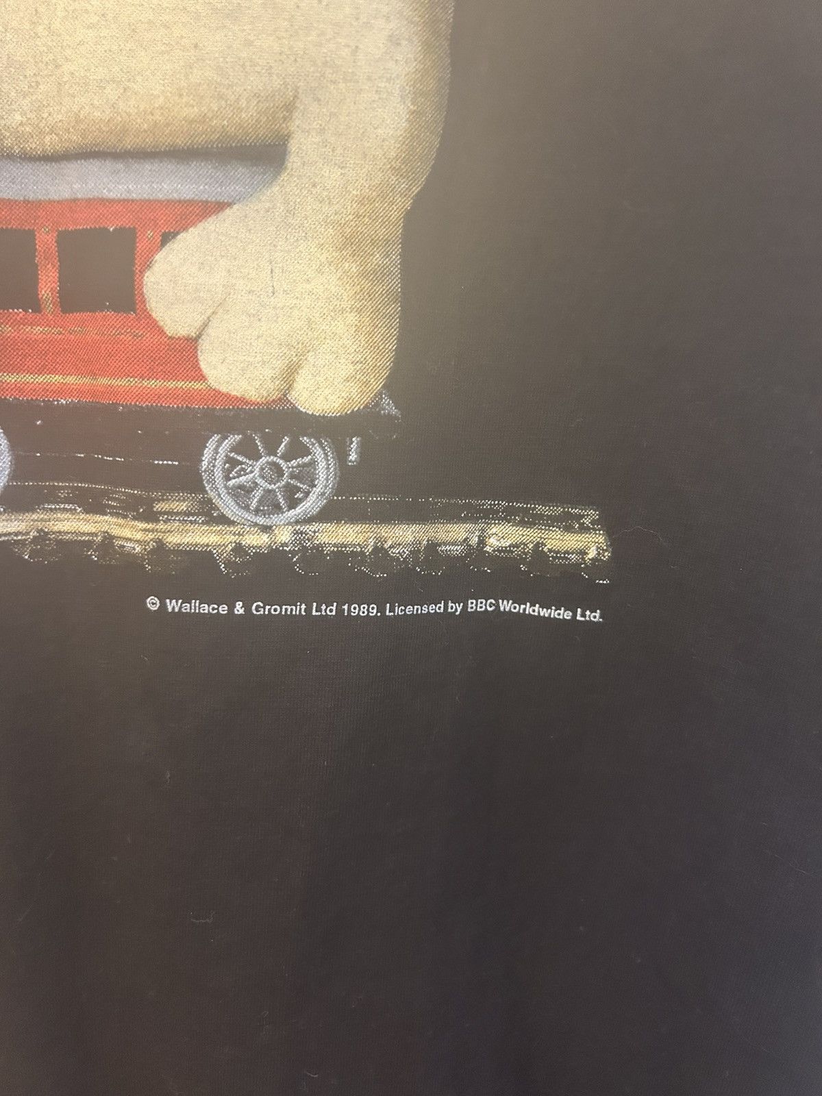 George Vintage 90s Wallace and Gromit The Wrong Trousers Train Tee Size US XL / EU 56 / 4 - 3 Thumbnail