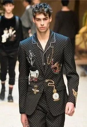 Dolce & Gabbana New Dolce & Gabbana Embroidered Blazer. Size US S / EU 44-46 / 1 - 1 Thumbnail