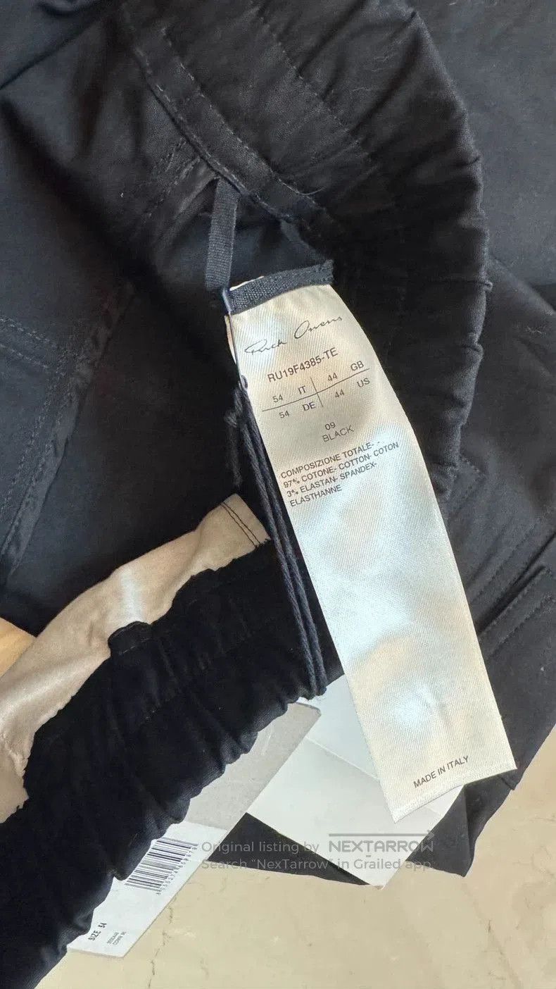 Rick Owens Black Cargo Pants.