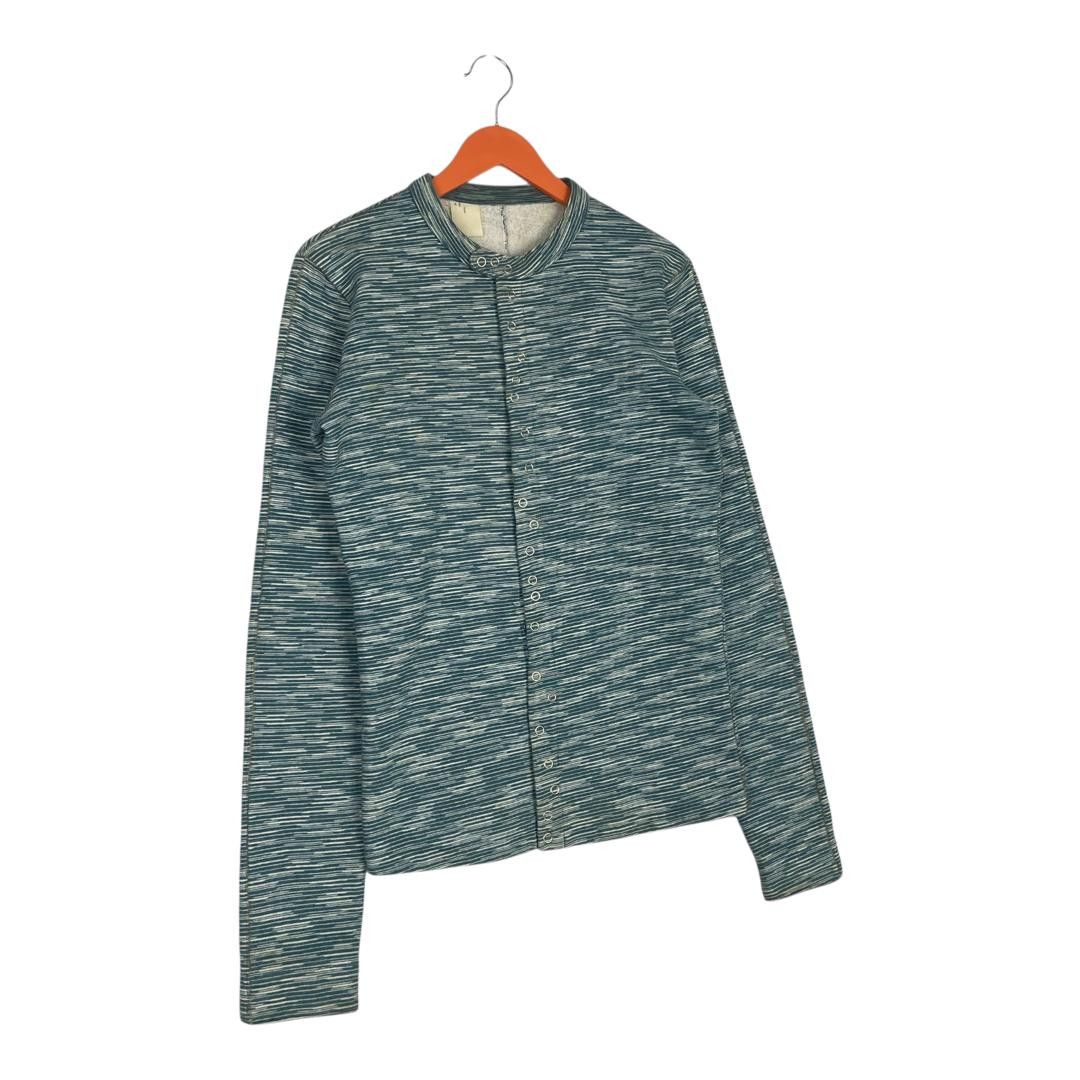 N.Hoolywood Vintage N.Hoolywood Striped Style Snap Button Sweatshirt Size US S / EU 44-46 / 1 - 2 Thumbnail