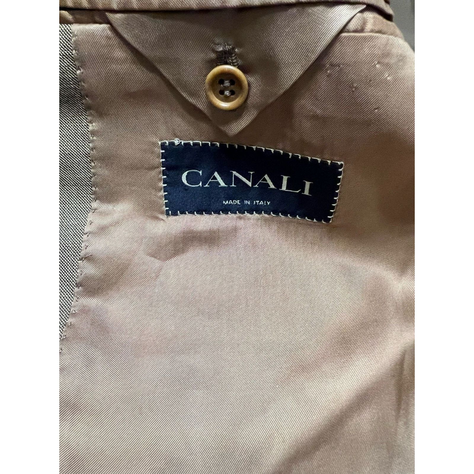 Canali Canali Men's Caki 3 Button Blazer 40R US/ 50R EU Size 40R - 6 Thumbnail
