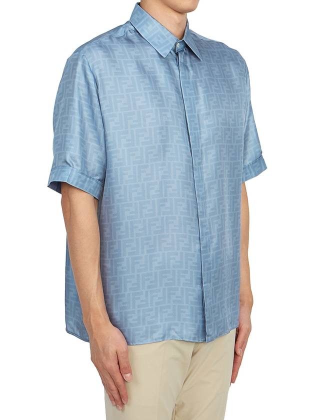 Fendi o1w1db10325 FS0795 Shirt in Blue Size US M / EU 48-50 / 2 - 4 Thumbnail