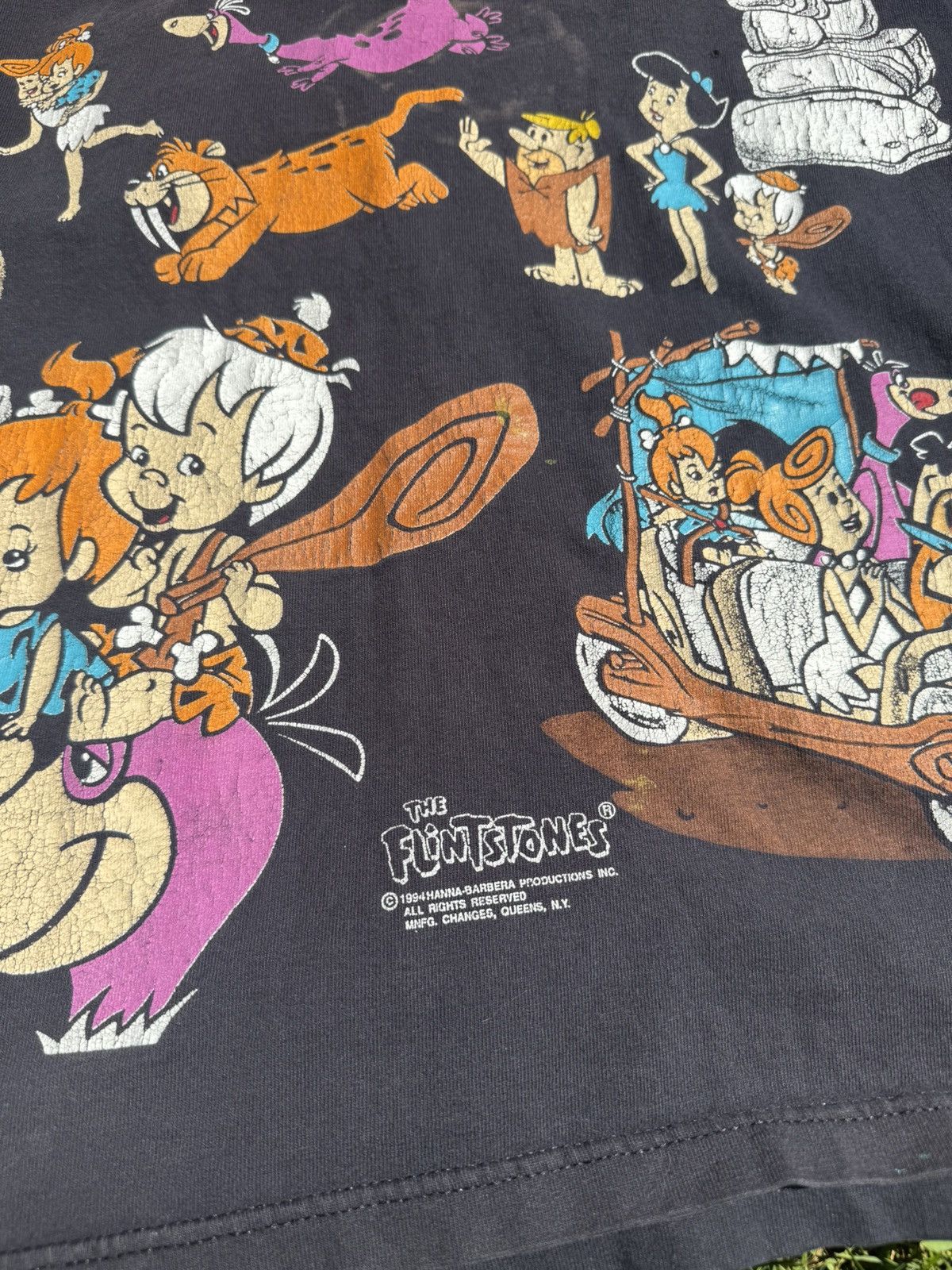 Vintage 1994 Vintage Flintstones all over print Size US XL / EU 56 / 4 - 3 Thumbnail