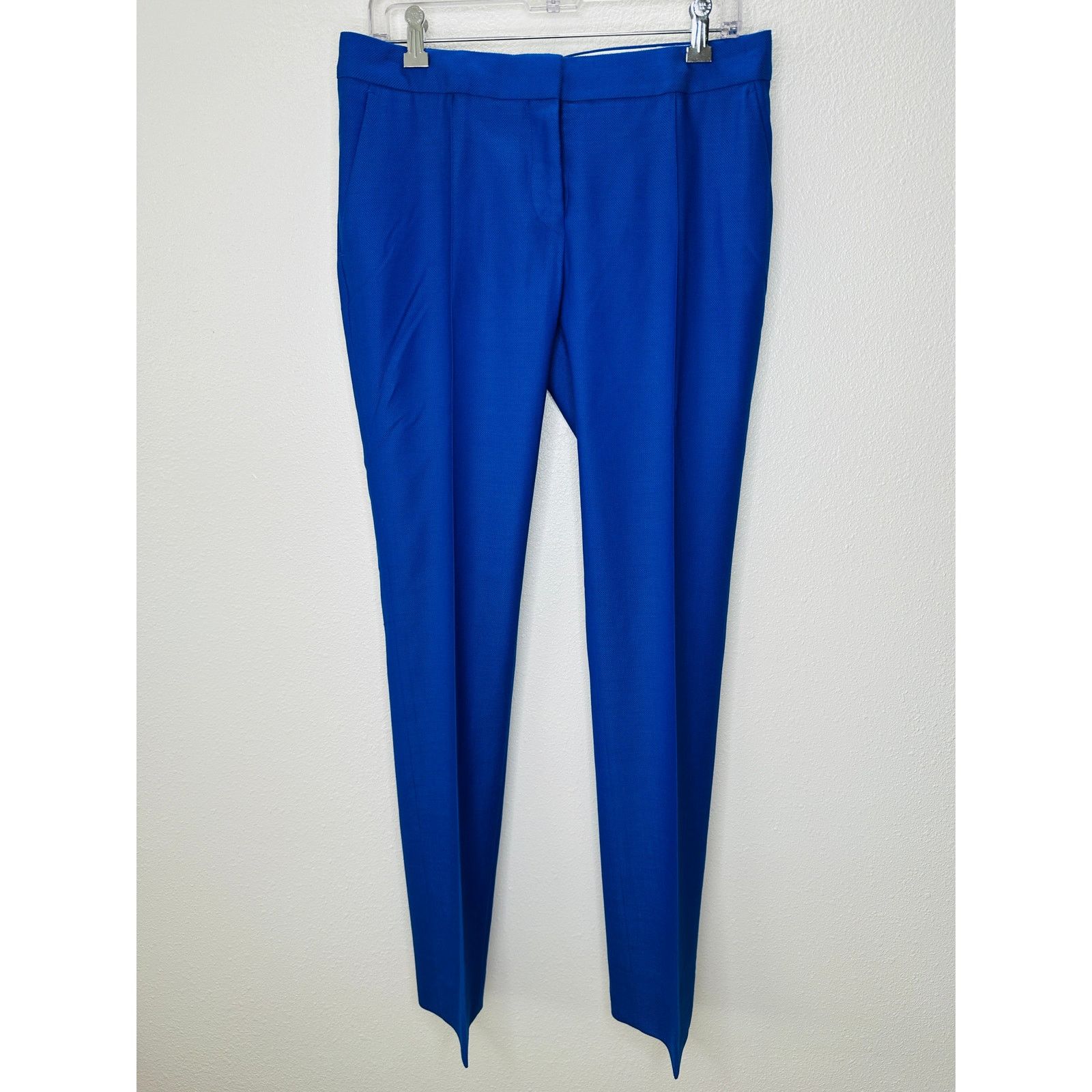 Stella McCartney Stella McCartney Blue Wool Stitch Front Crease Slacks 42 / M Size 30" / US 8 / IT 44 - 3 Thumbnail