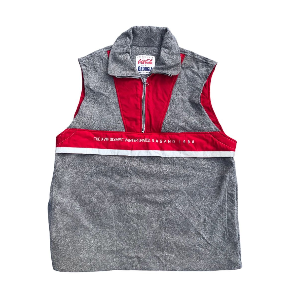 Coca Cola × USA Olympics × Vintage Vintage Olympic Winter Games Nagano 1998 Sleeveless Size US L / EU 52-54 / 3 - 1 Thumbnail